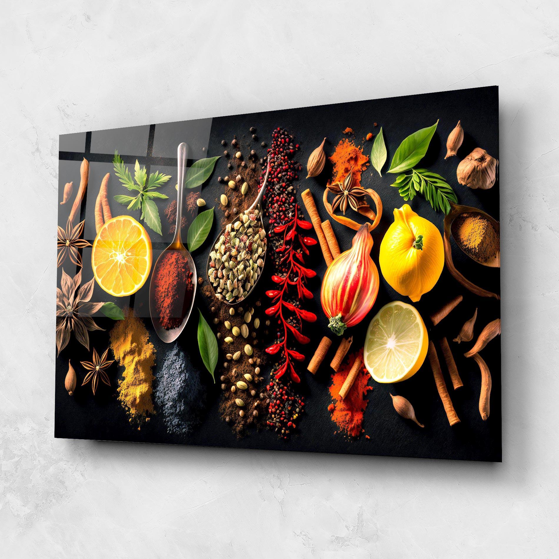 Glasbild Closeup Pices mockup 1