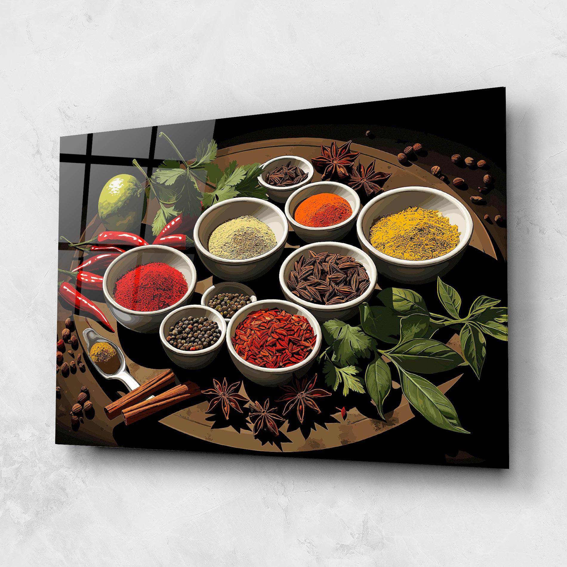 Glasbild Colorful Seasonings mockup 1