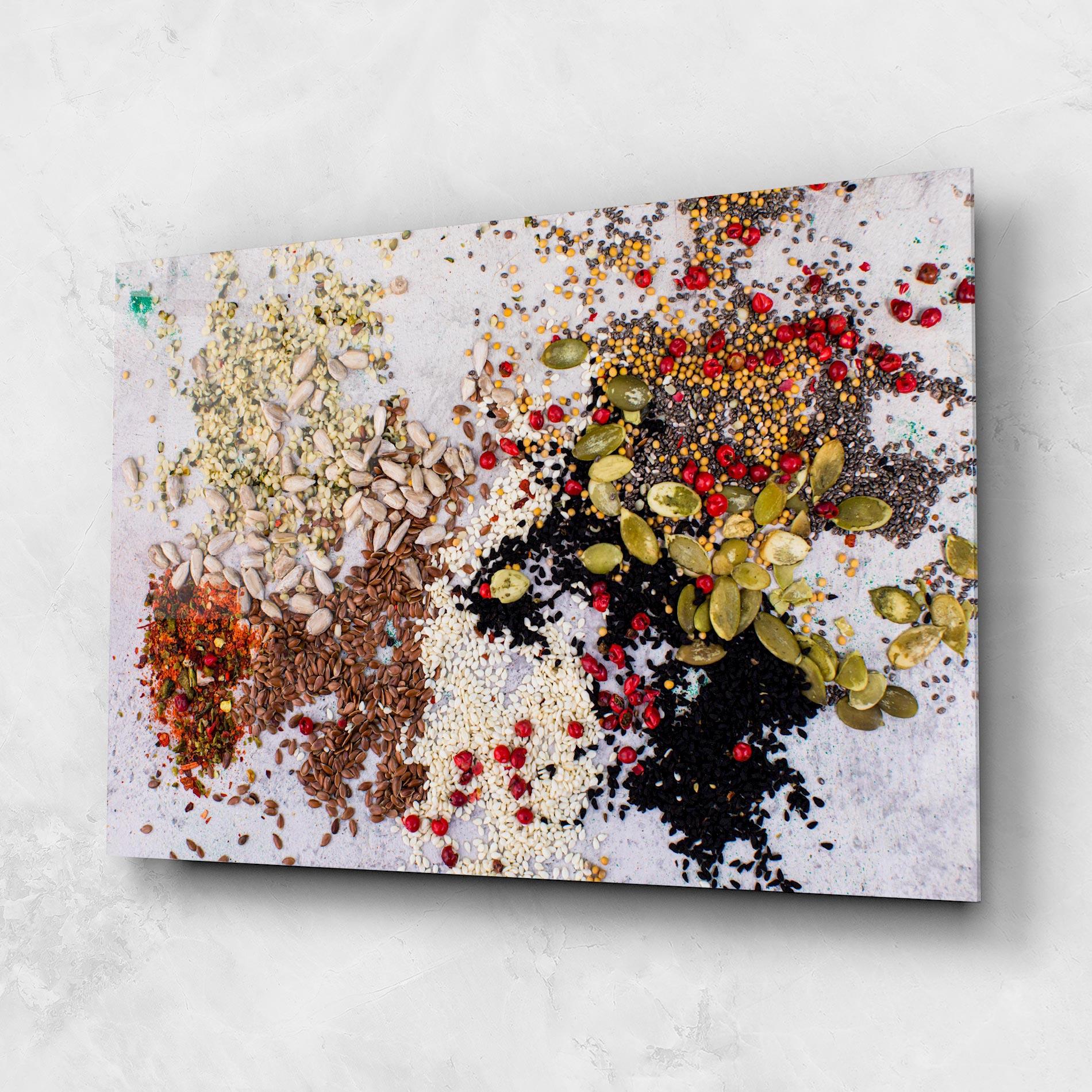 Glasbild Different Seeds mockup 1