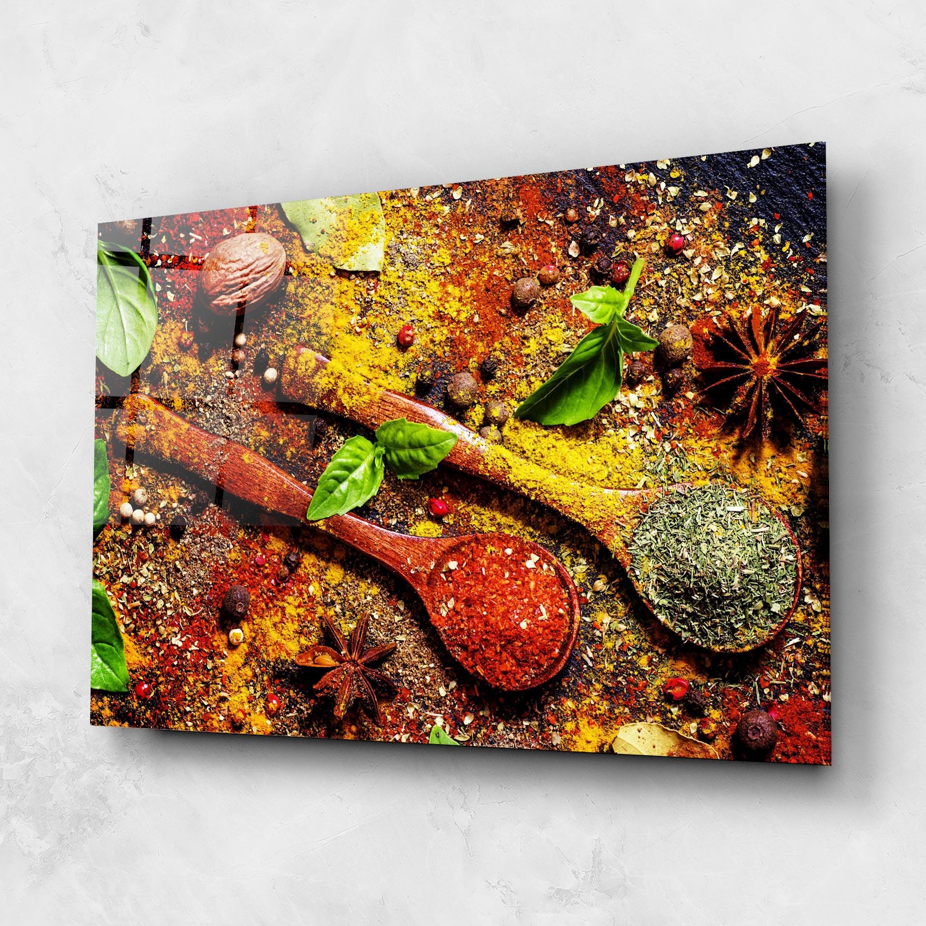 Glasbild Dried Herbs mockup 1