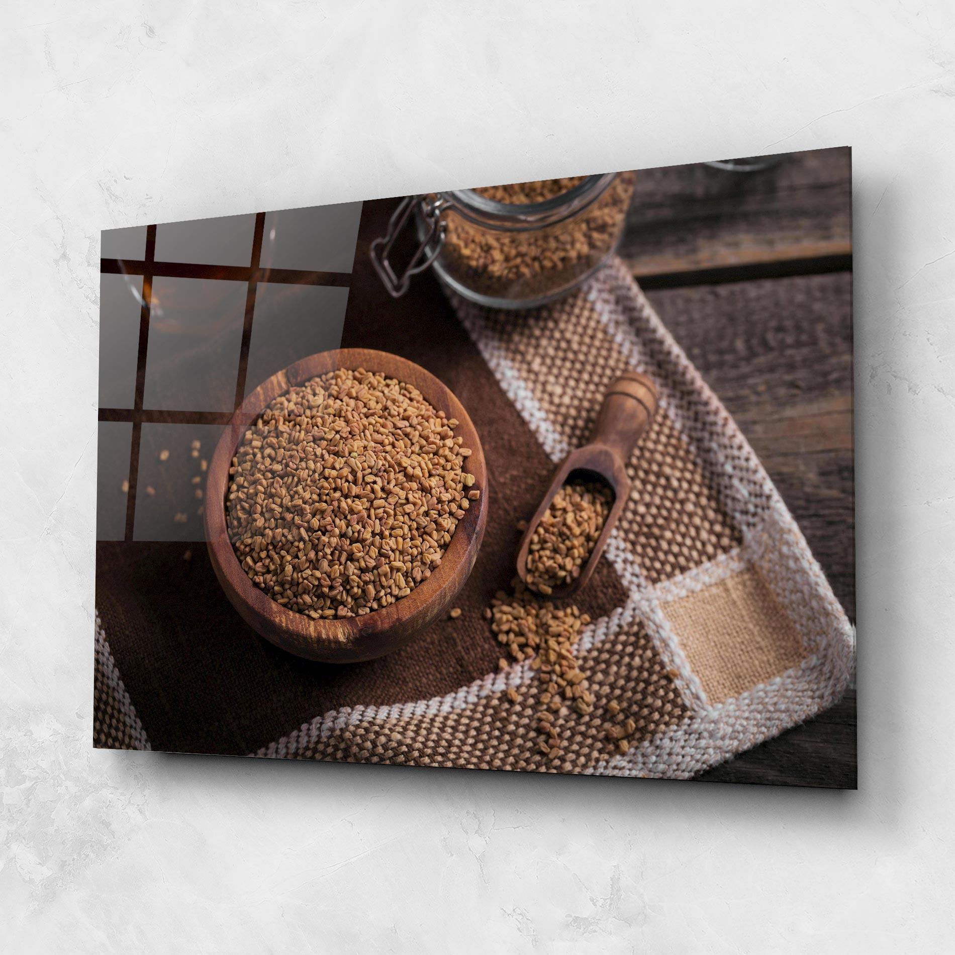 Glasbild Dry Seeds mockup 1