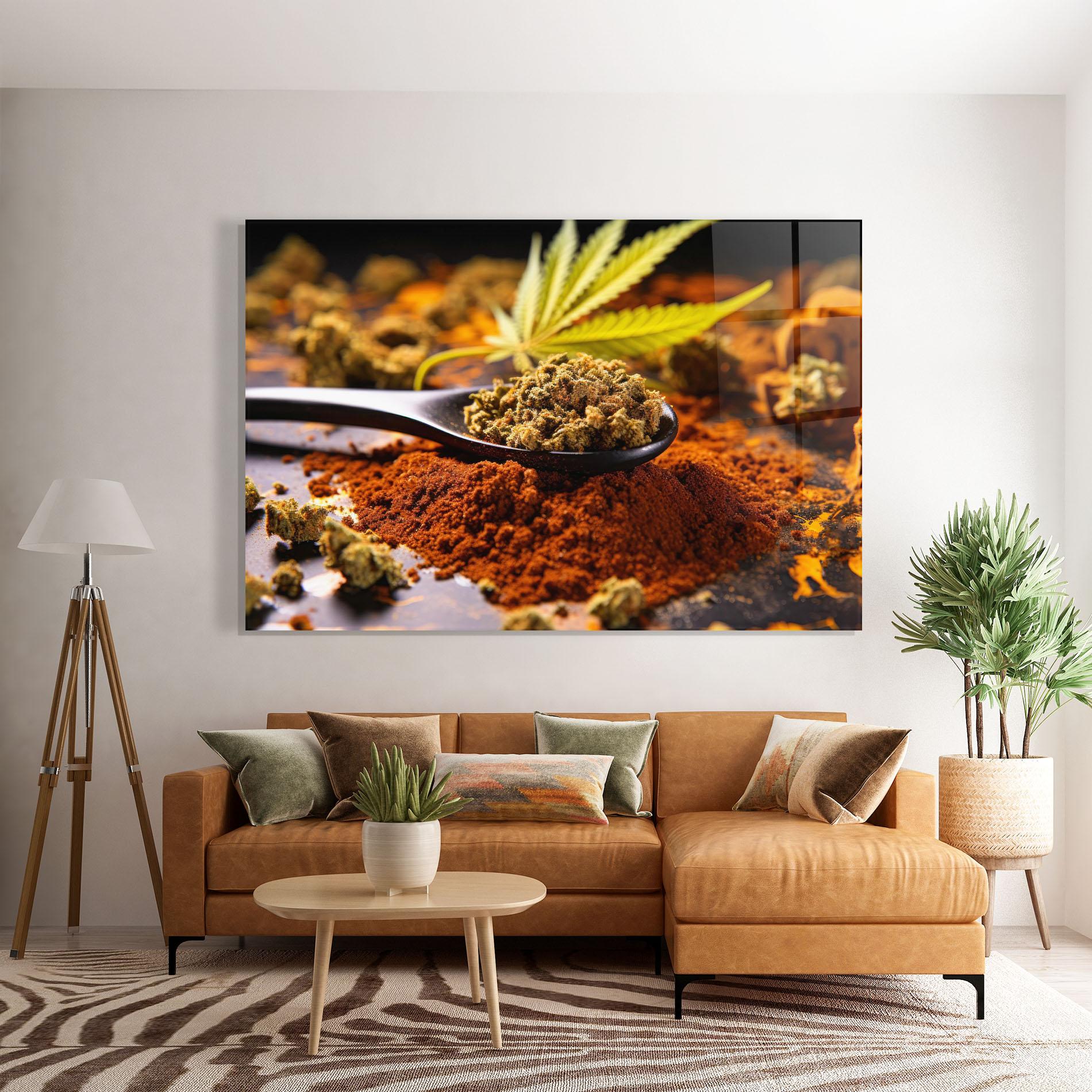 Glasbild Cannabis Seasoning mockup 7