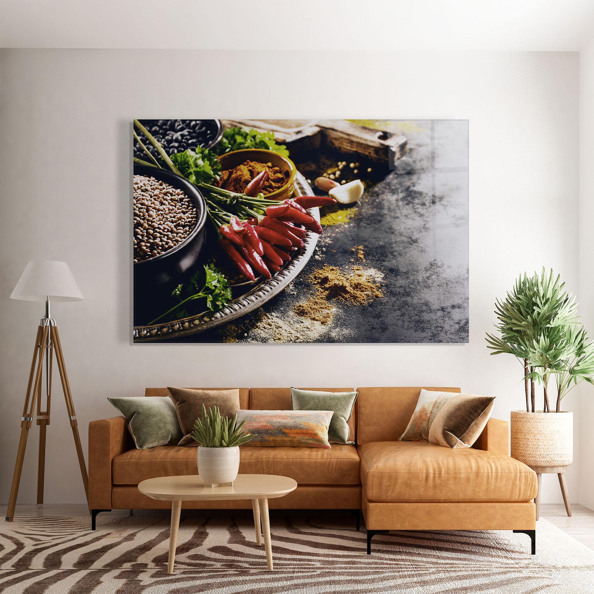 Glasbild Grocery Spices mockup 7