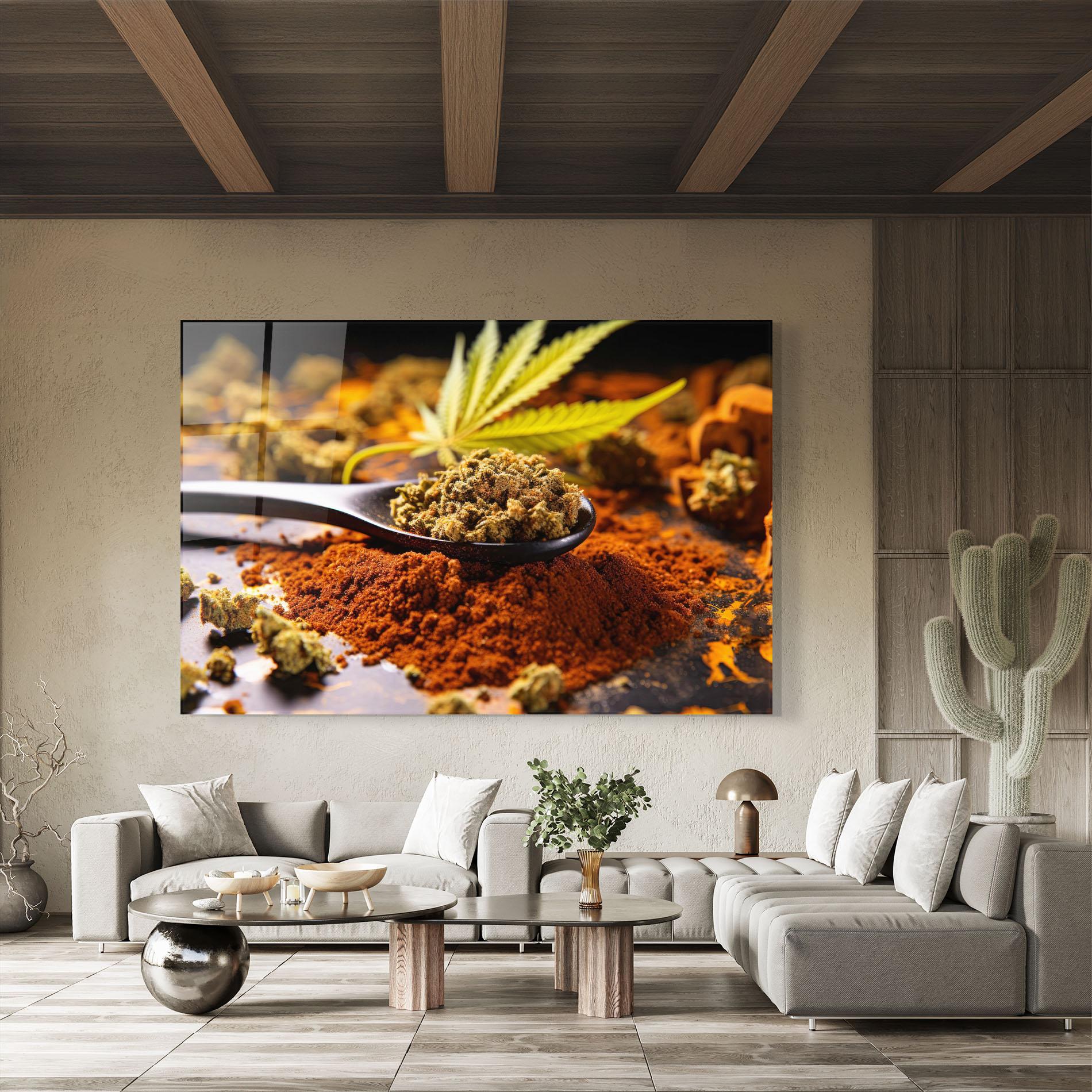 Glasbild Cannabis Seasoning mockup 8