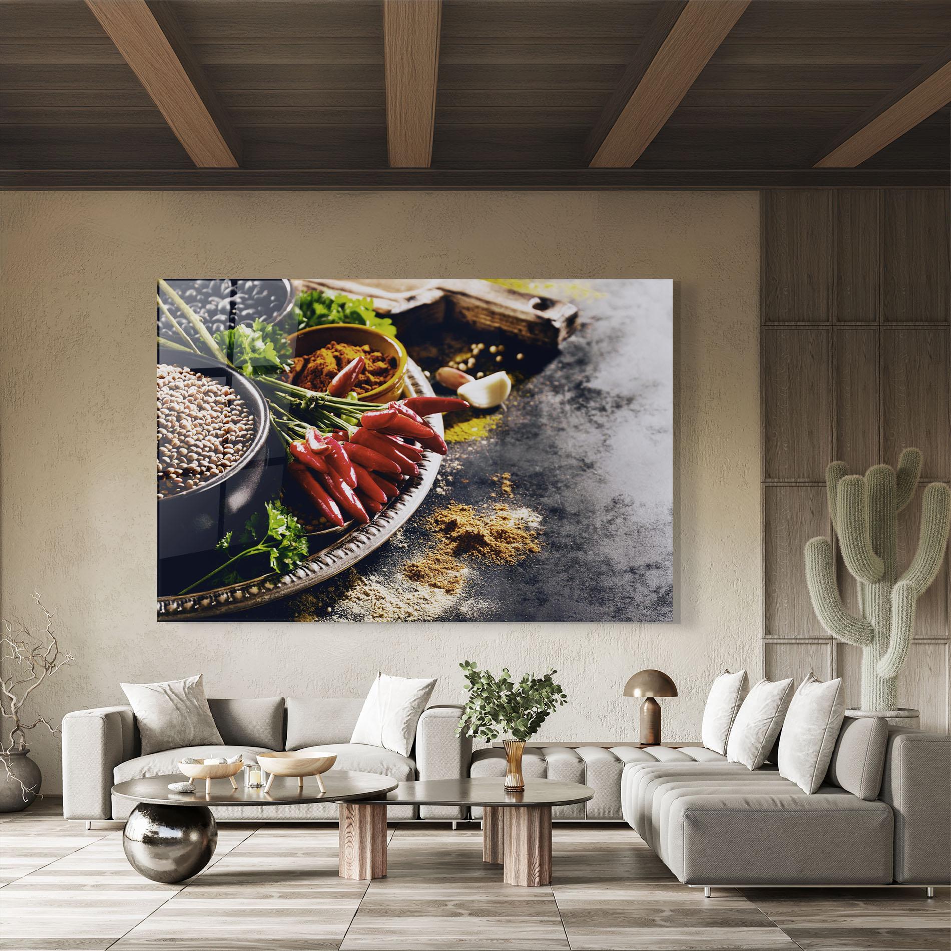 Glasbild Grocery Spices mockup 8