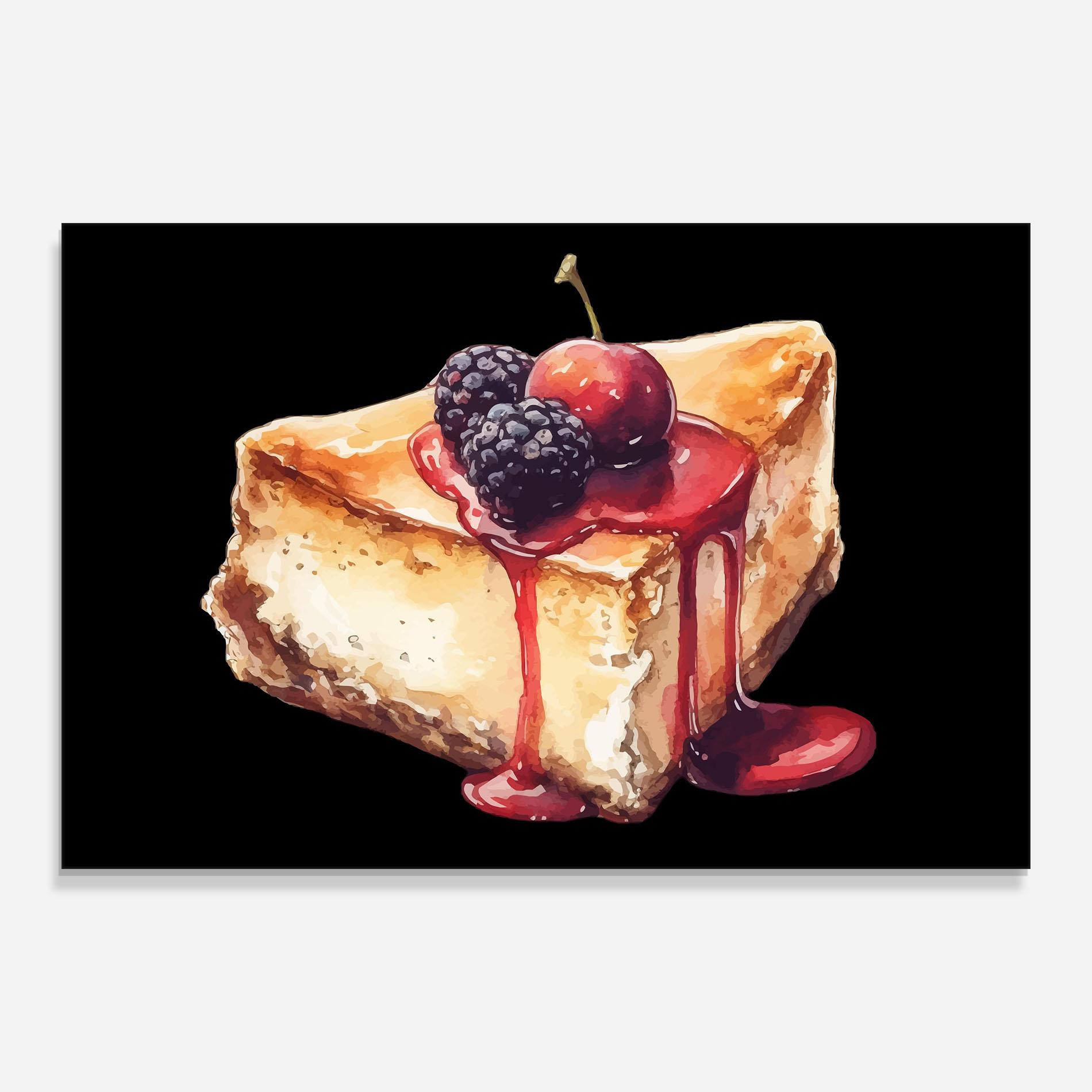 Glasbild Berries Pie mockup 0