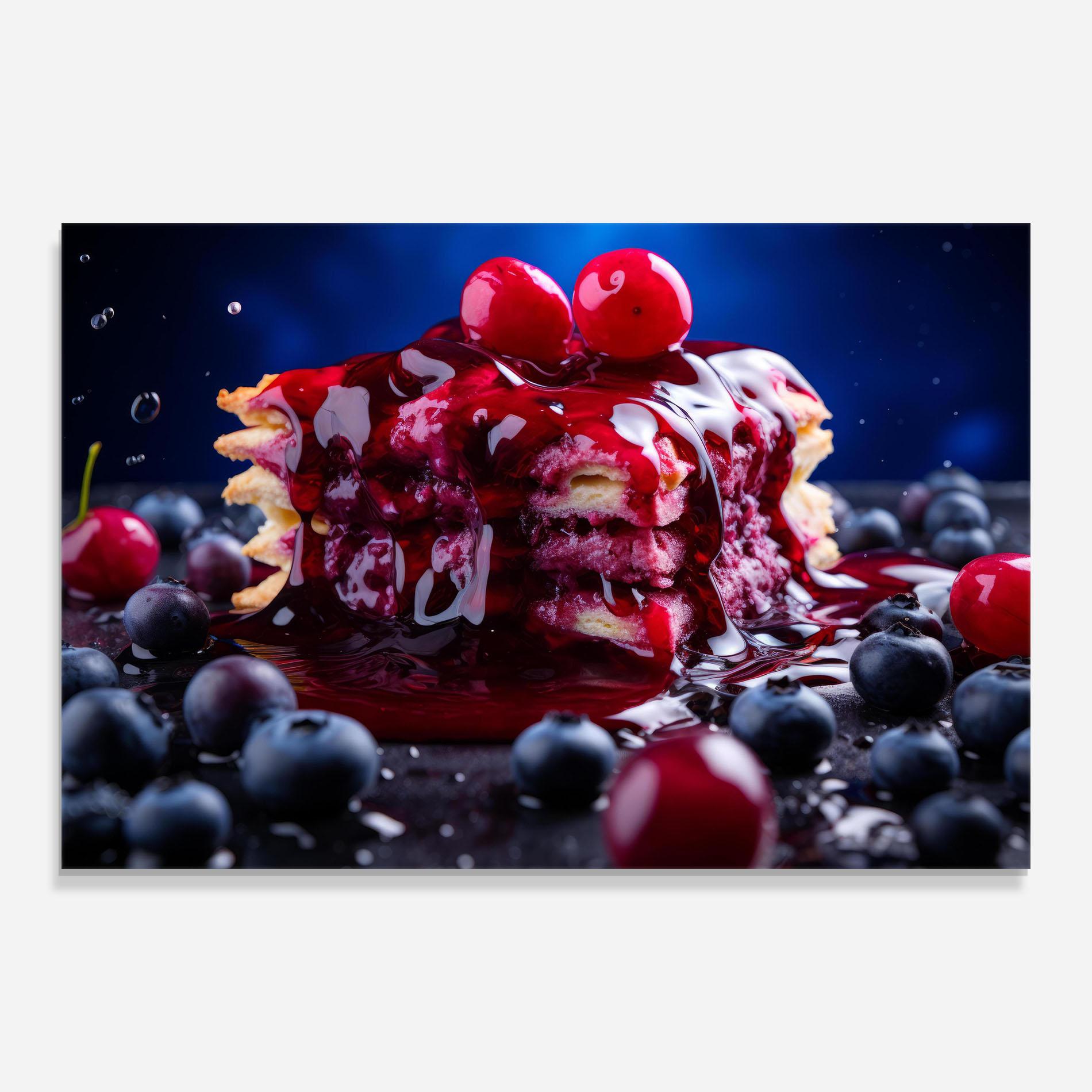 Glasbild Blueberry Syrup mockup 0