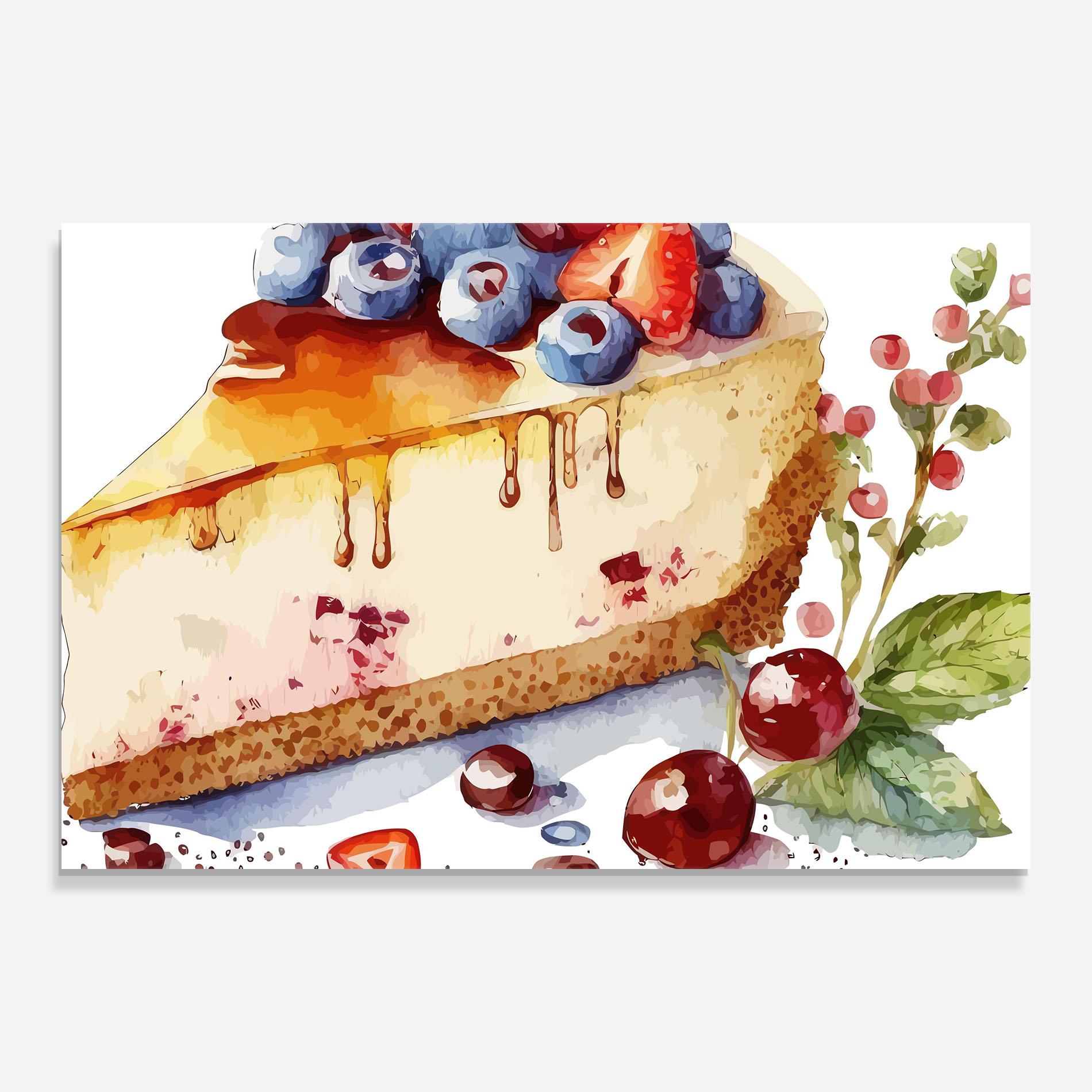 Glasbild Cheesecake mockup 0