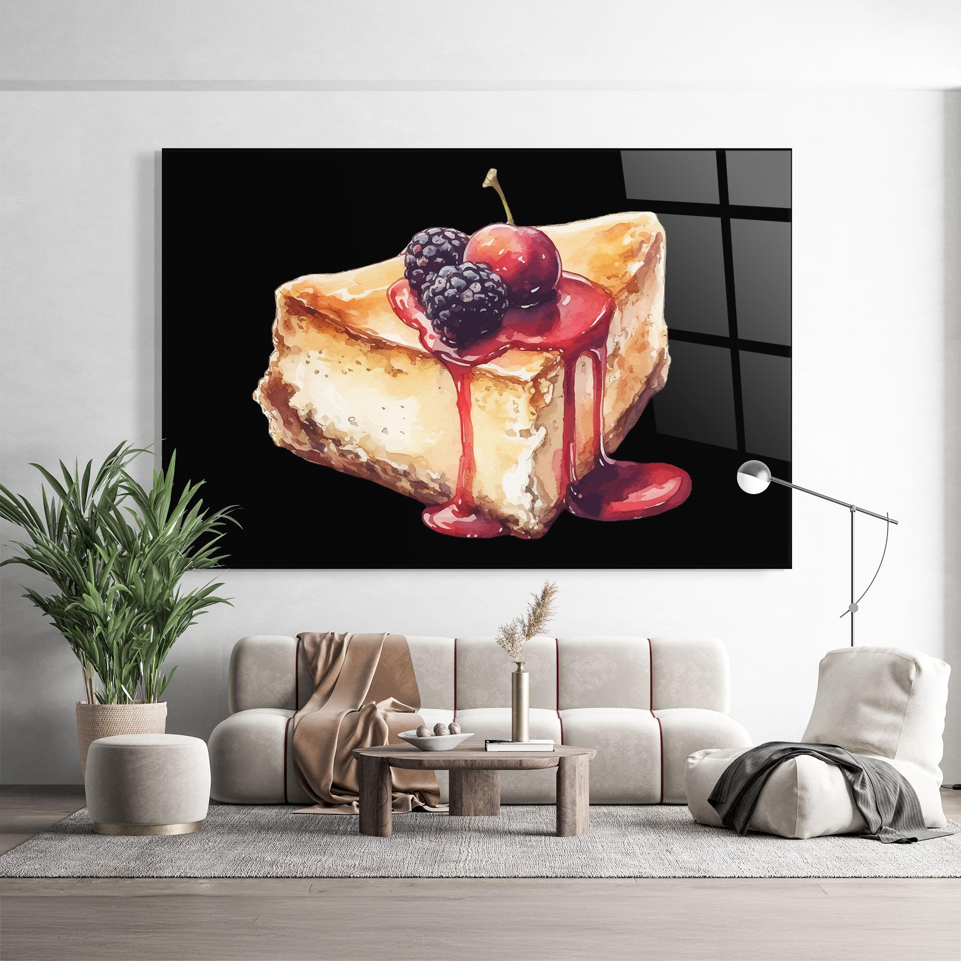 Glasbild Berries Pie mockup 9
