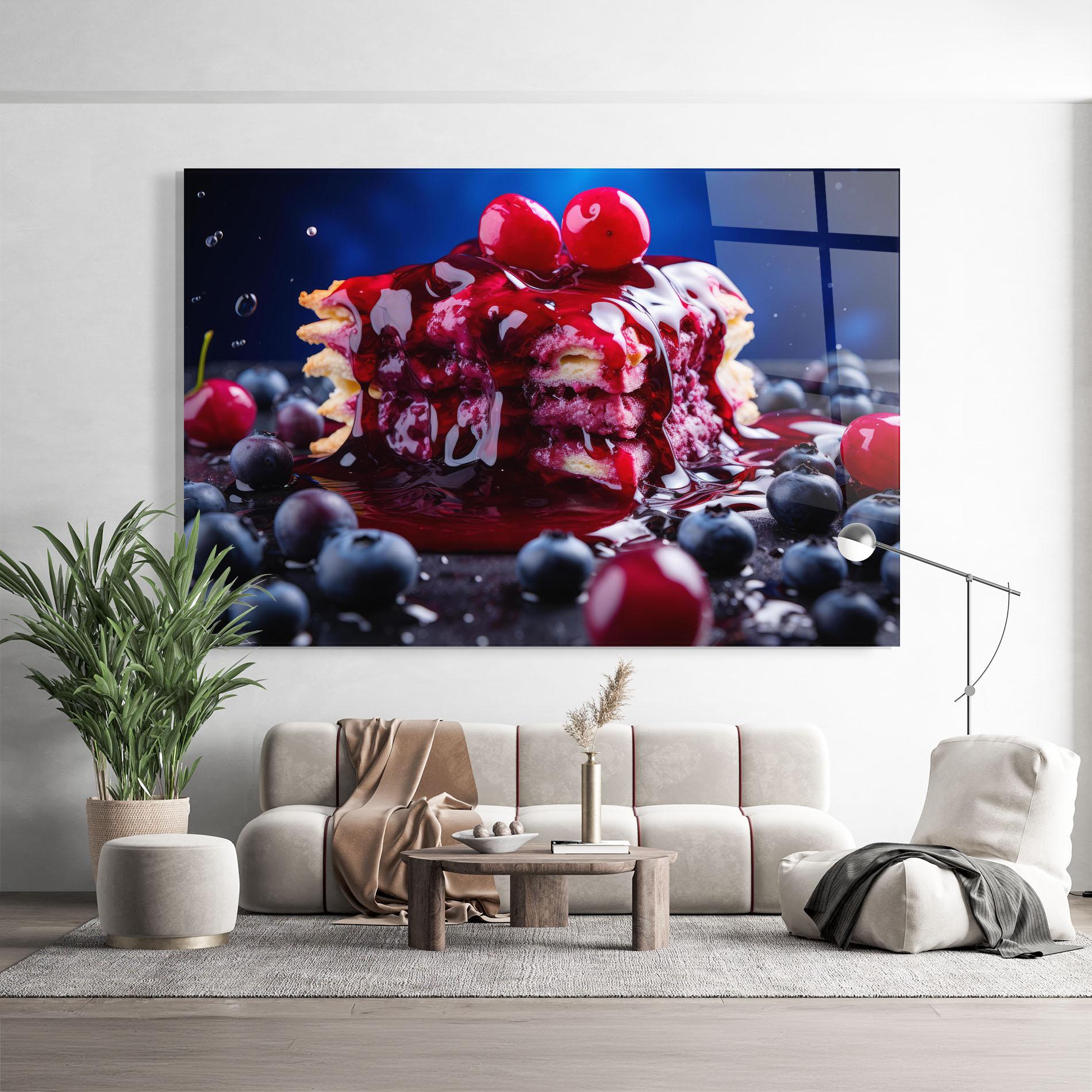 Glasbild Blueberry Syrup mockup 9