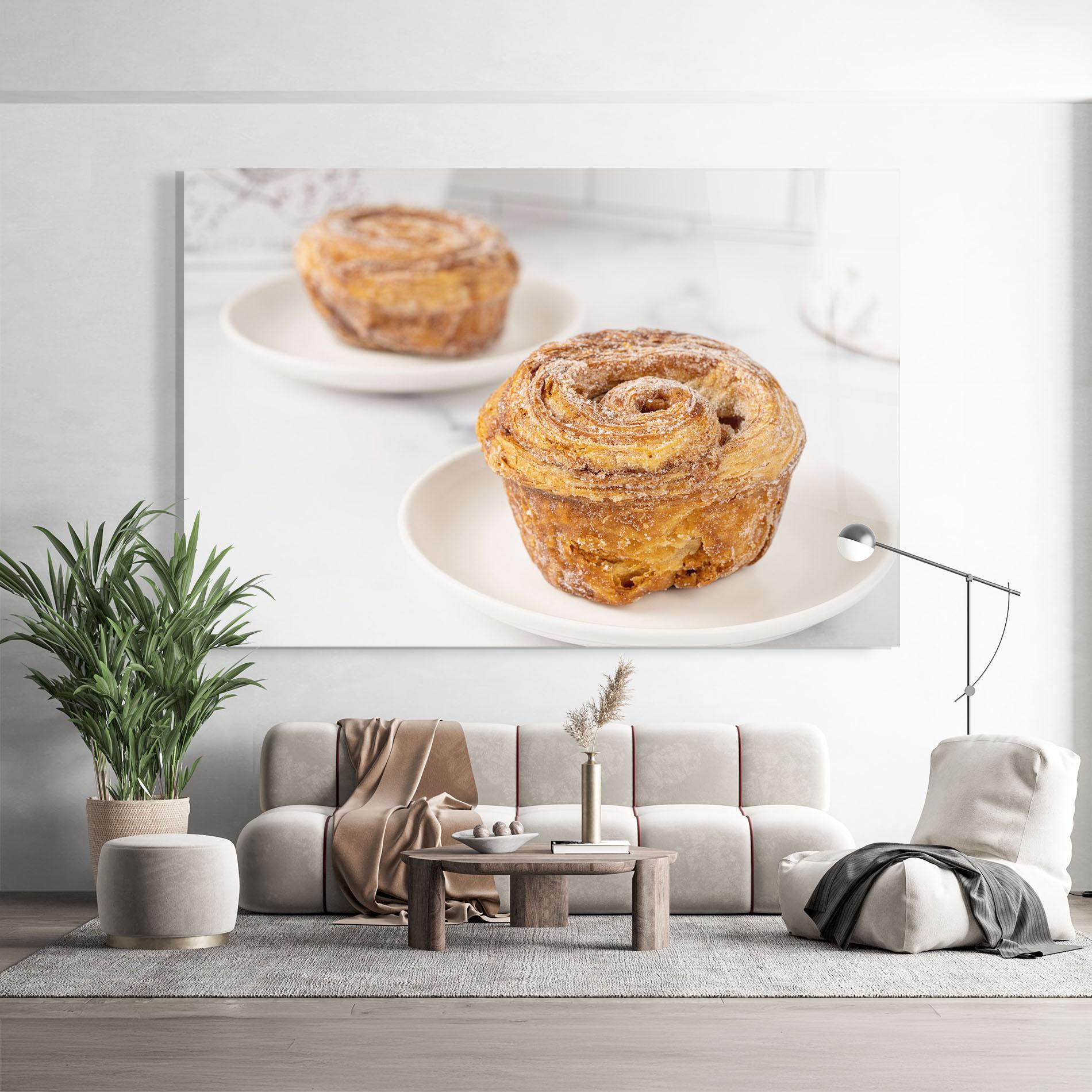 Glasbild Cinnamon Roll mockup 9