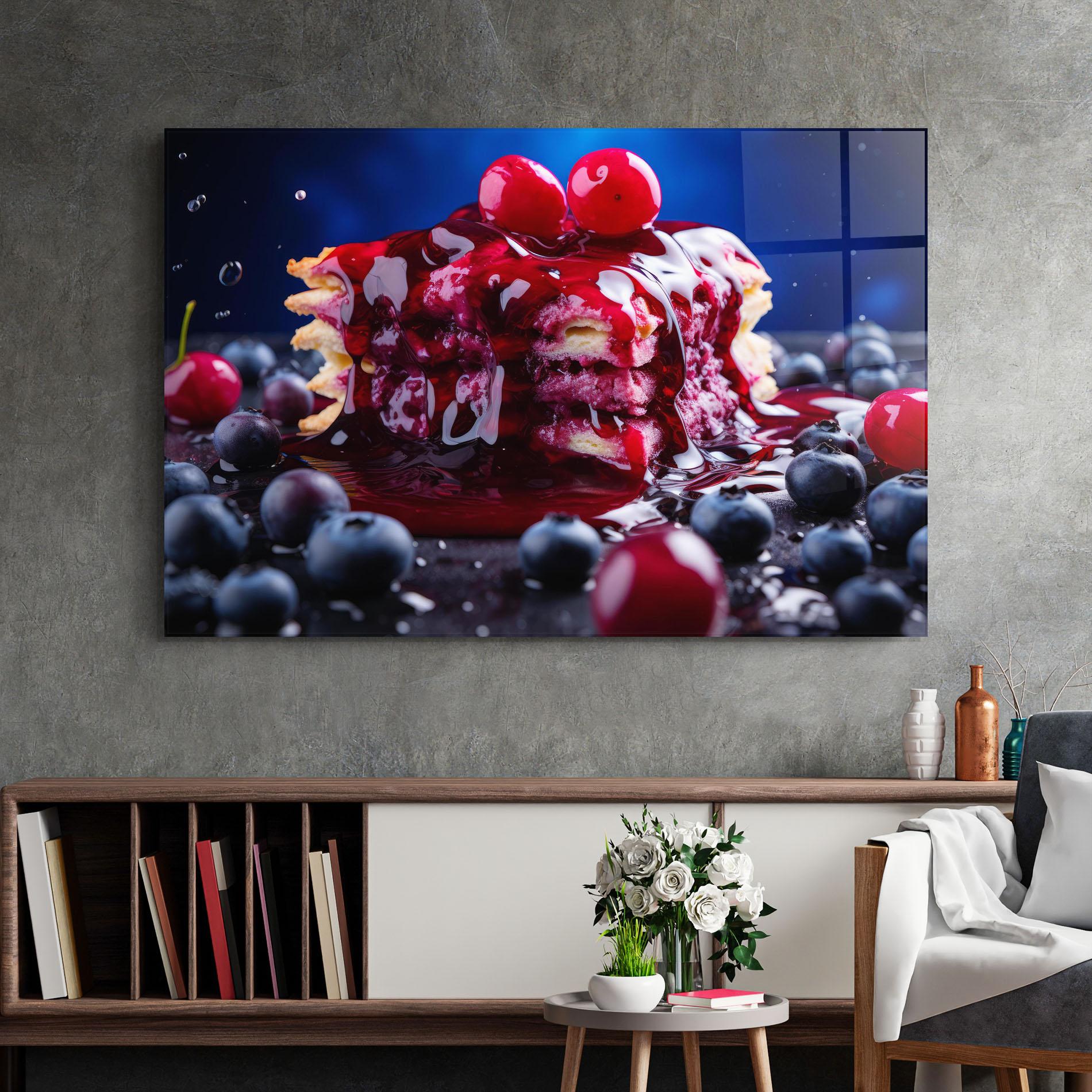 Glasbild Blueberry Syrup mockup 2