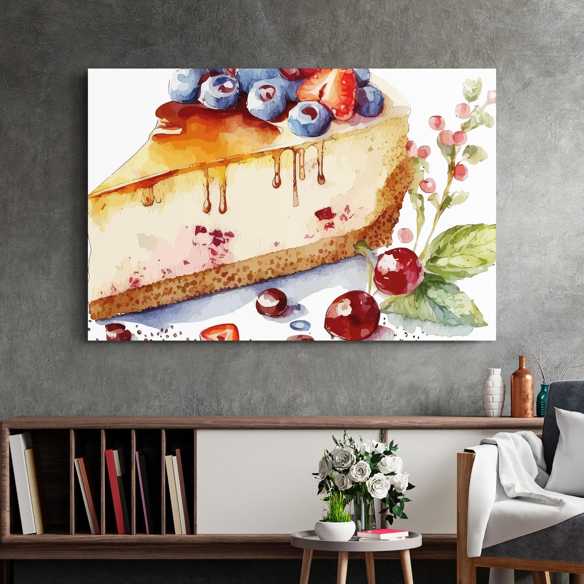 Glasbild Cheesecake mockup 2