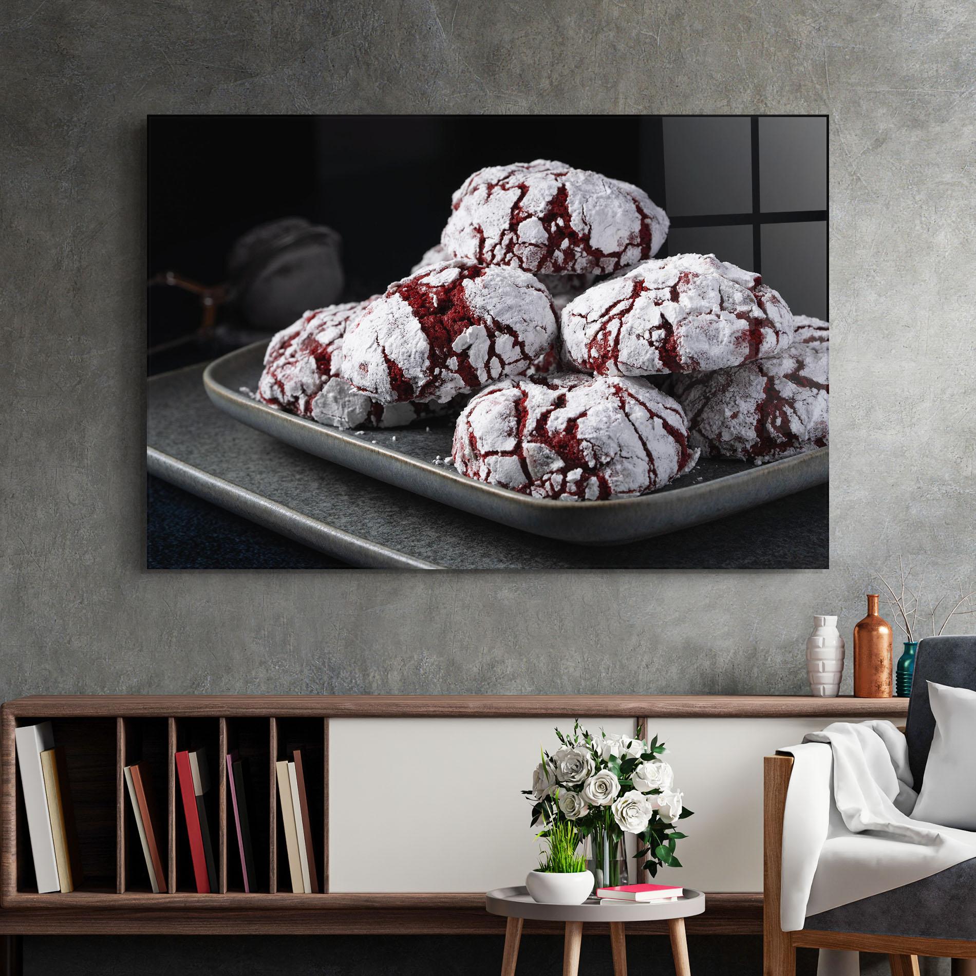 Glasbild Cherry Cookie mockup 2