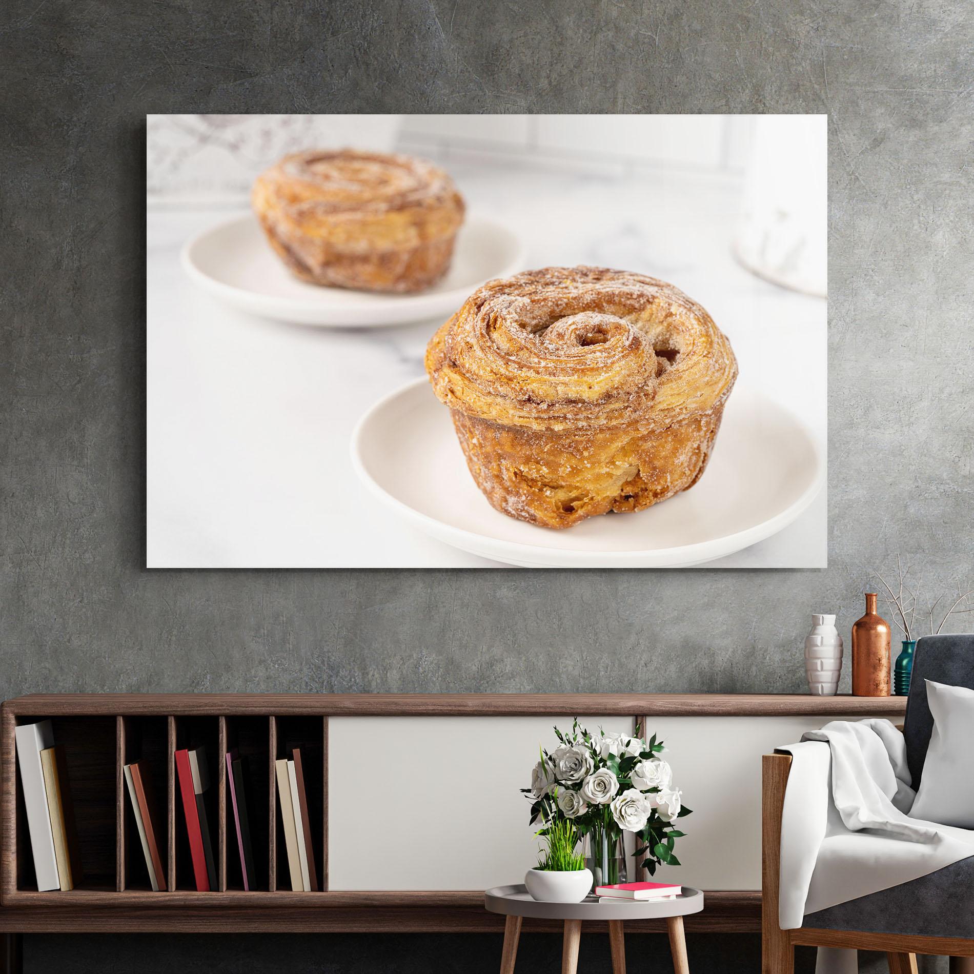 Glasbild Cinnamon Roll mockup 2