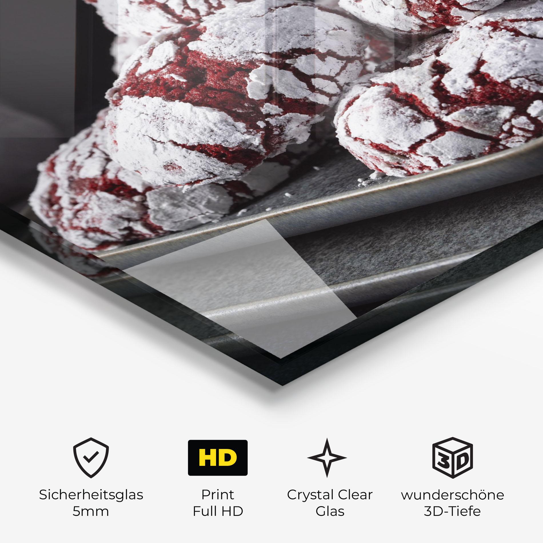 Glasbild Cherry Cookie mockup 3
