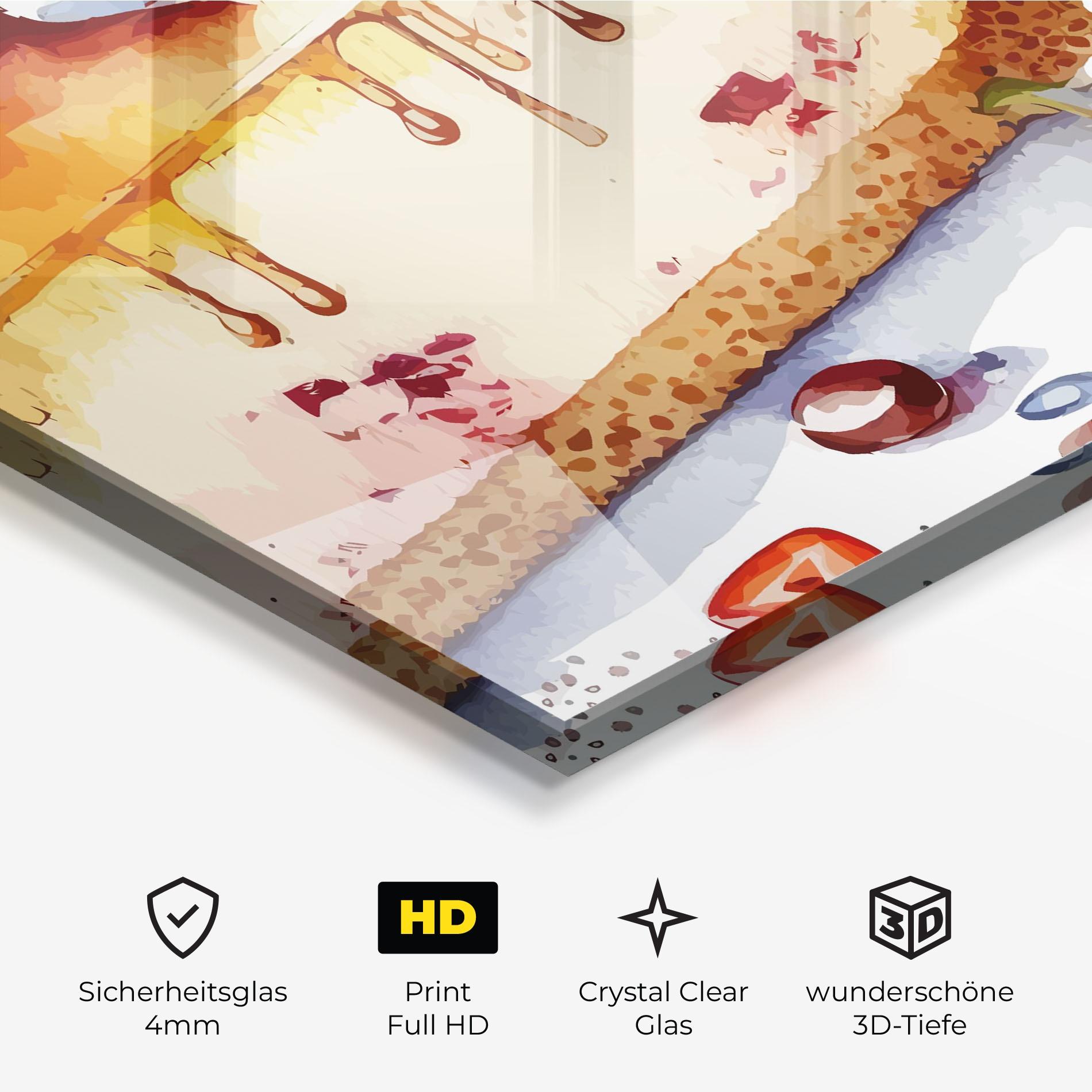 Glasbild Cheesecake mockup 3