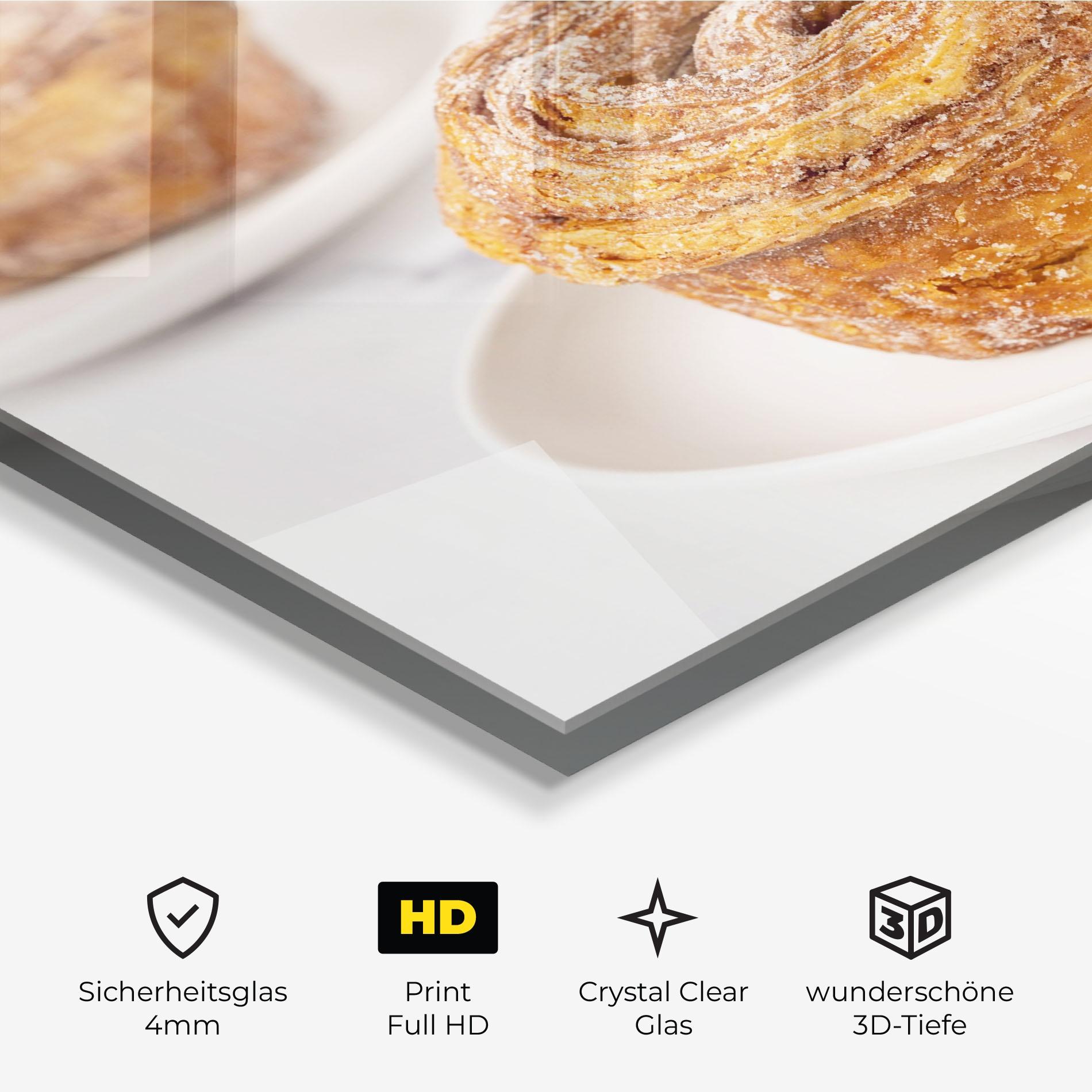 Glasbild Cinnamon Roll mockup 3