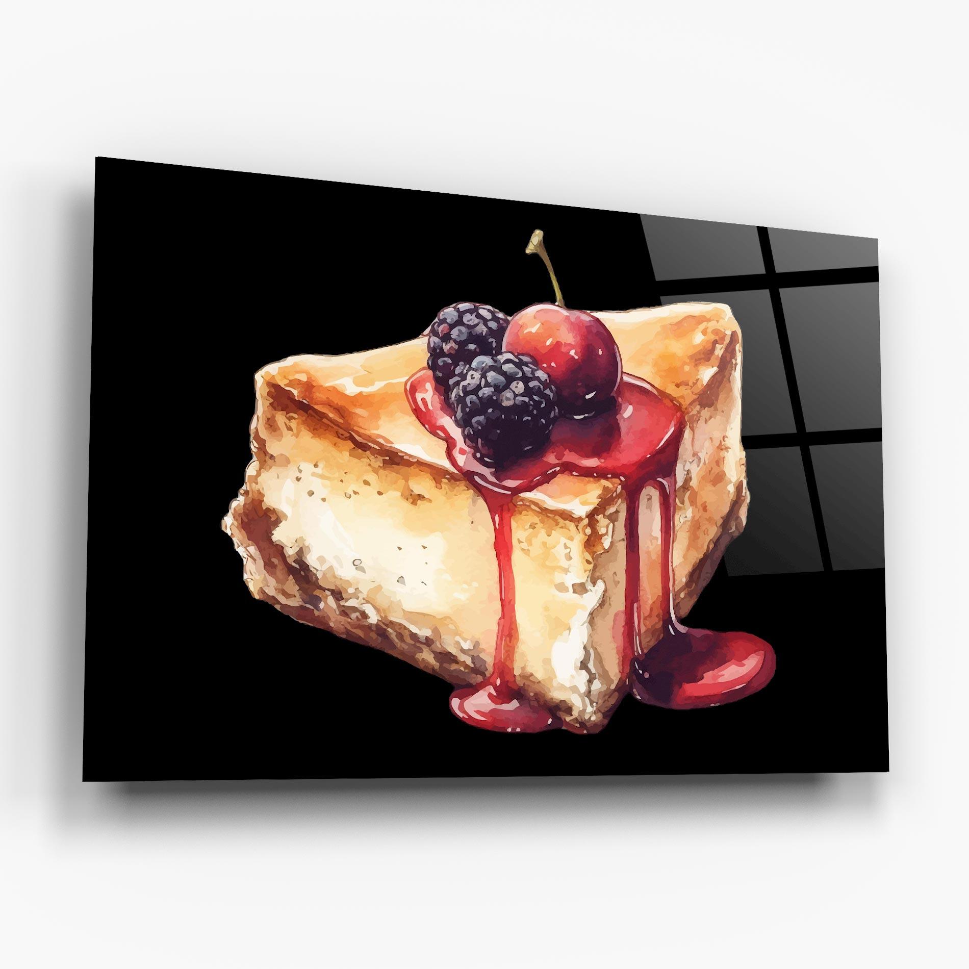 Glasbild Berries Pie mockup 6