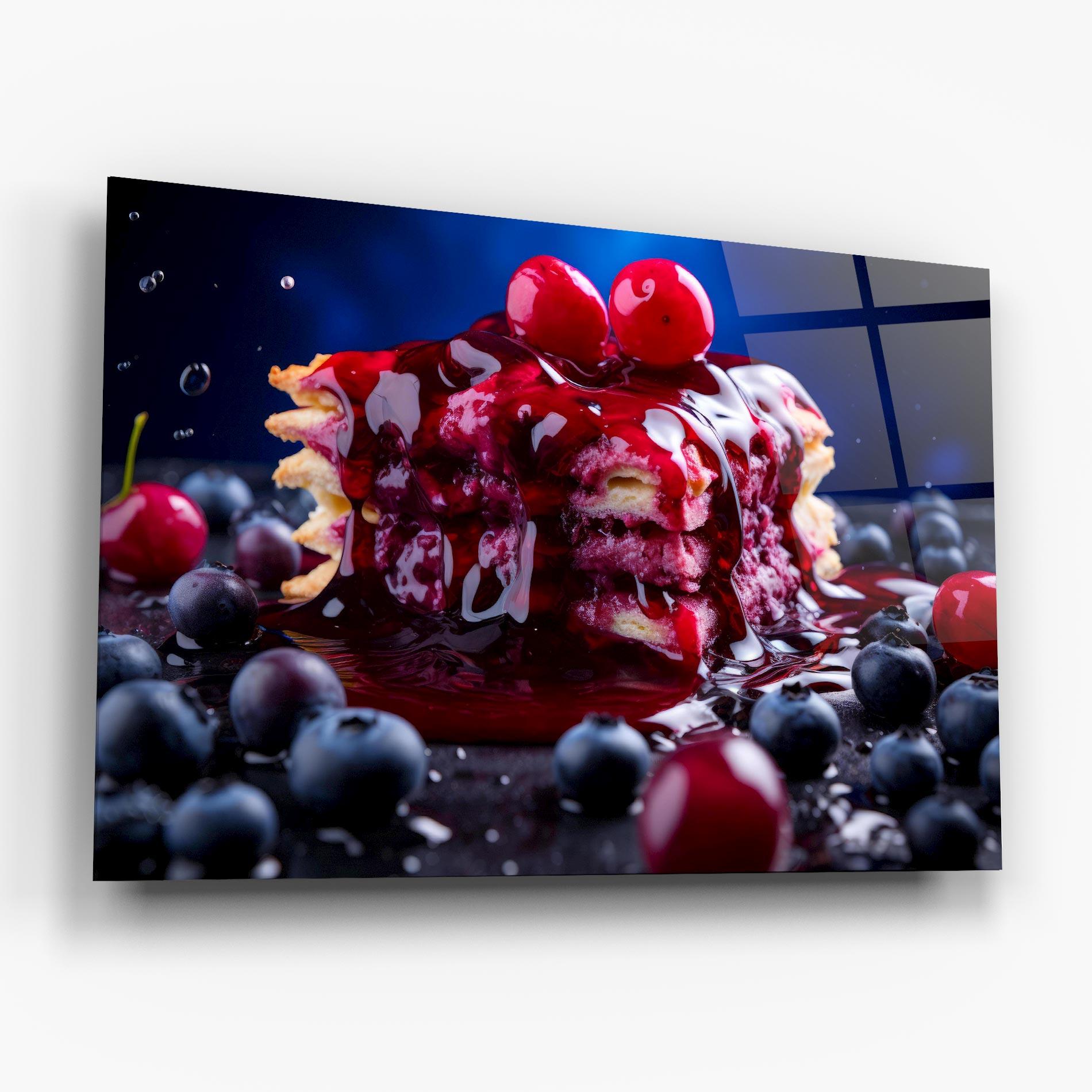 Glasbild Blueberry Syrup mockup 6