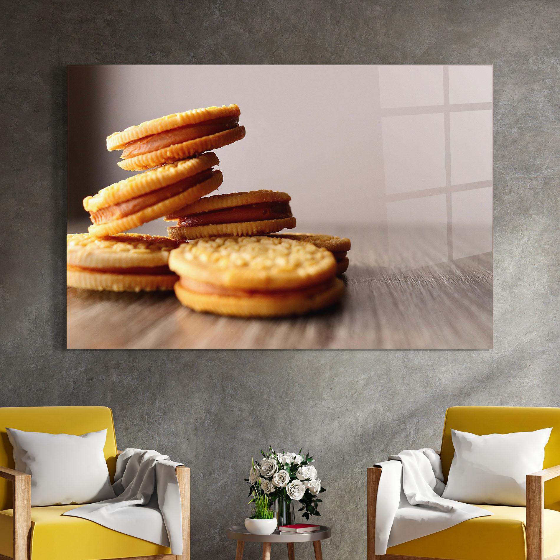 Glasbild Biscuits mockup 4