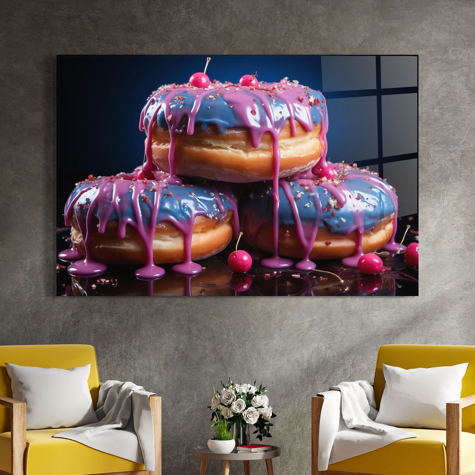 Blue Pink Donuts mockup 4