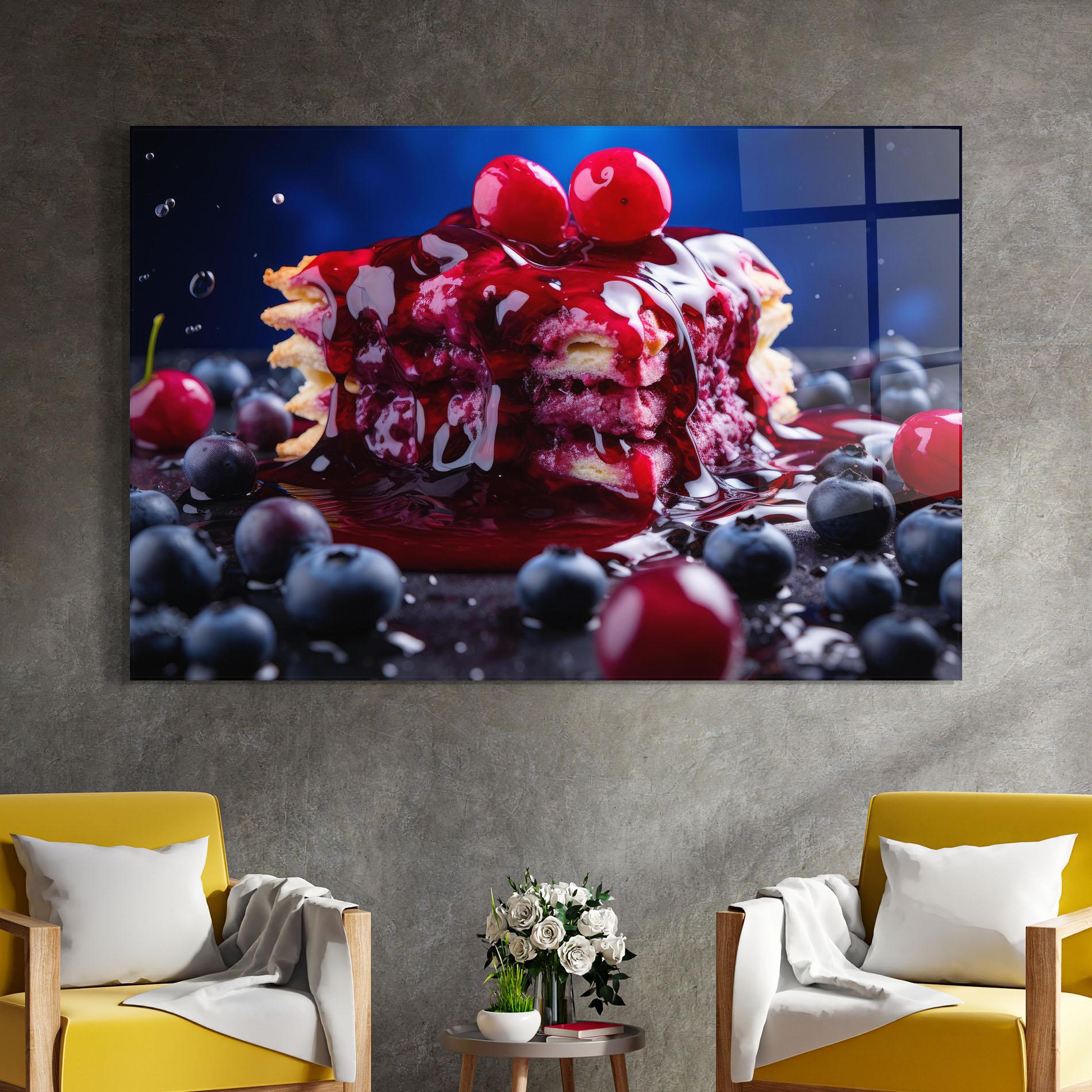 Glasbild Blueberry Syrup mockup 4