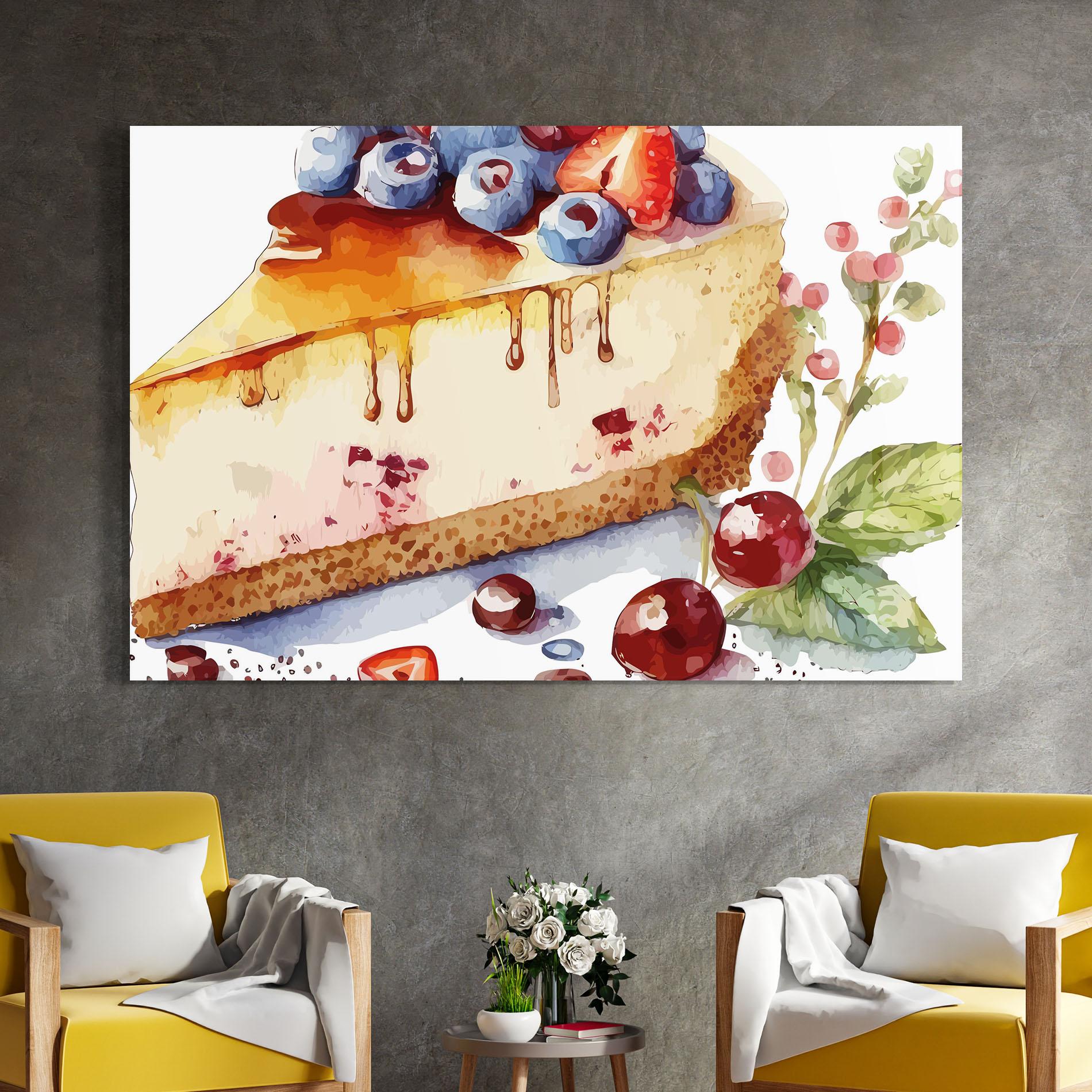 Glasbild Cheesecake mockup 4