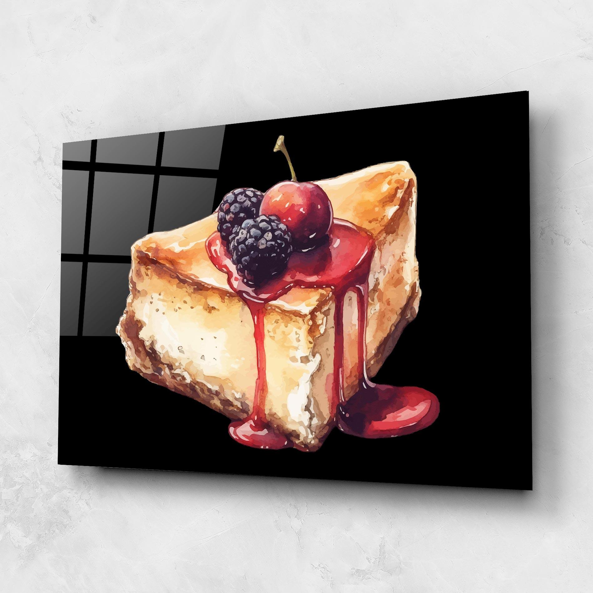 Glasbild Berries Pie mockup 1