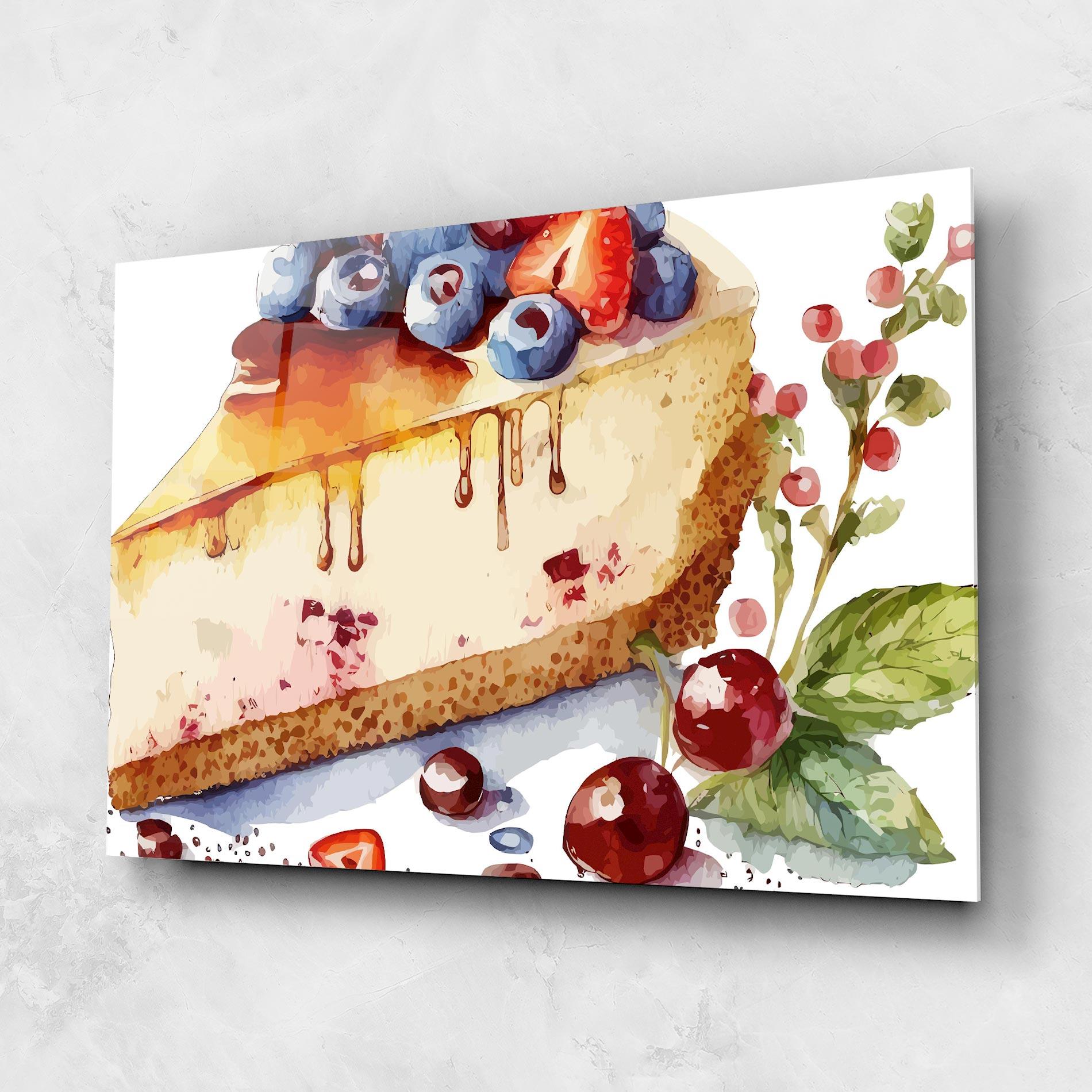 Glasbild Cheesecake mockup 1