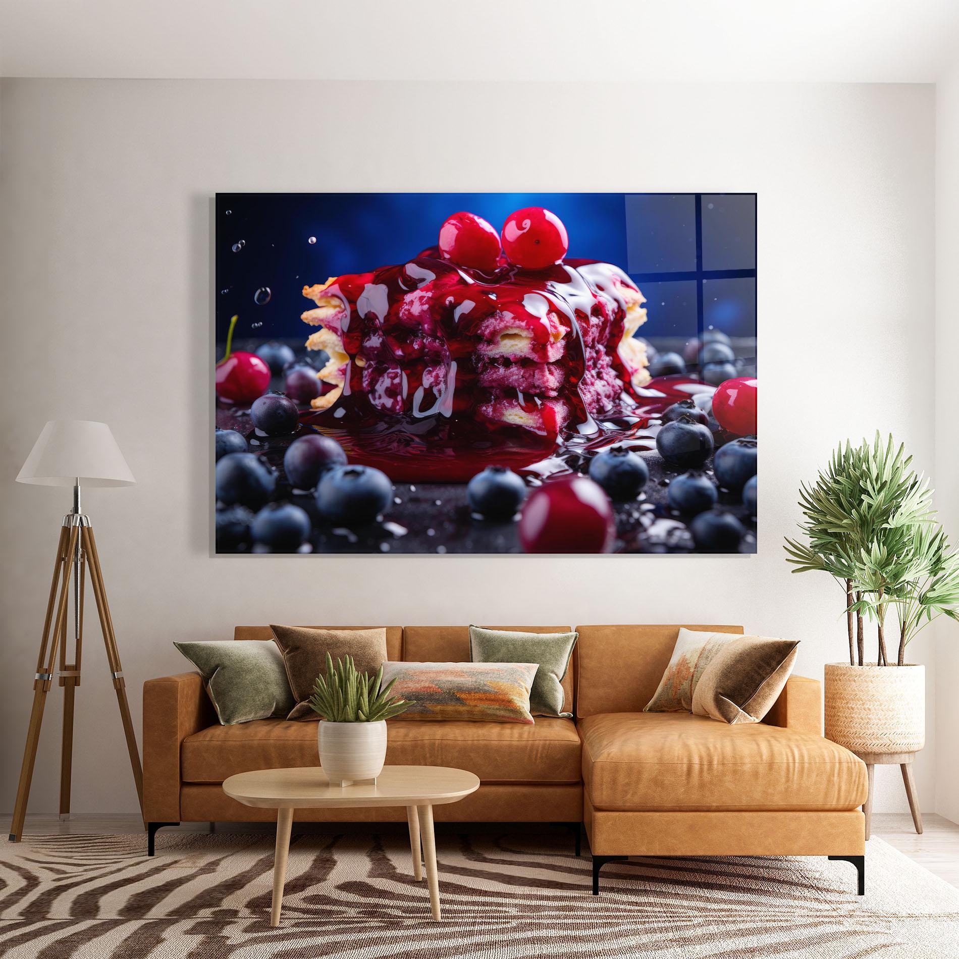 Glasbild Blueberry Syrup mockup 7