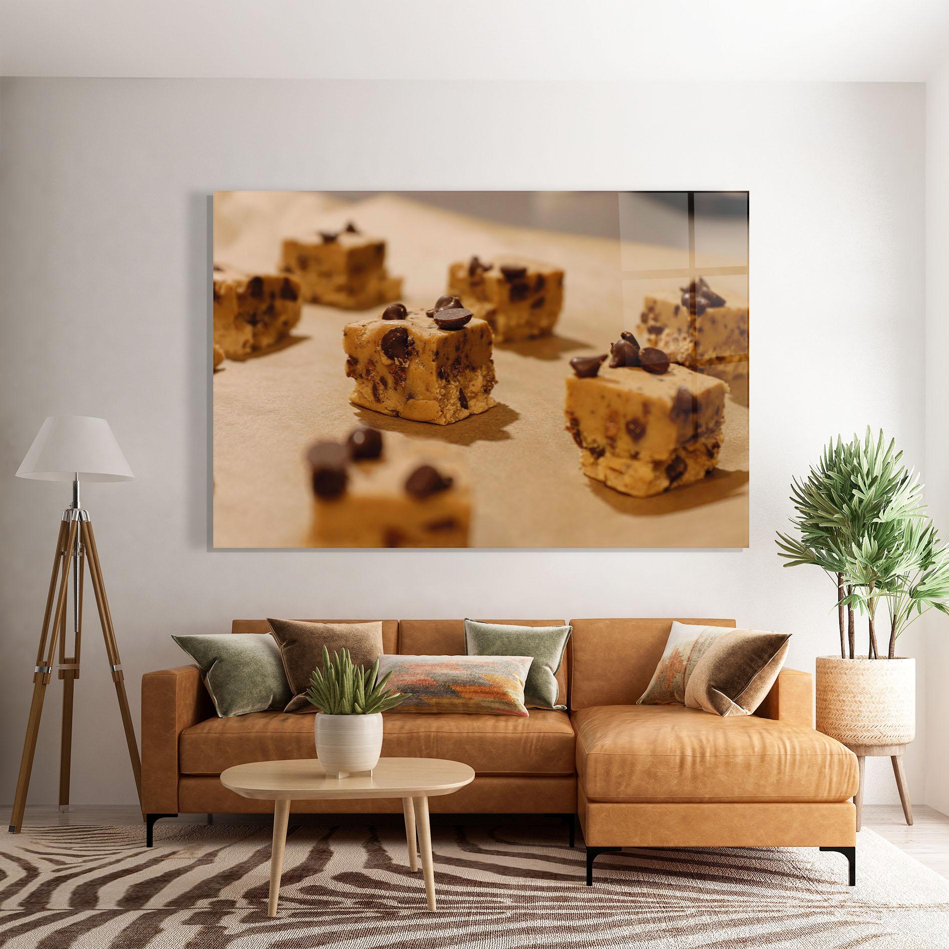 Glasbild Caramel Cake mockup 7