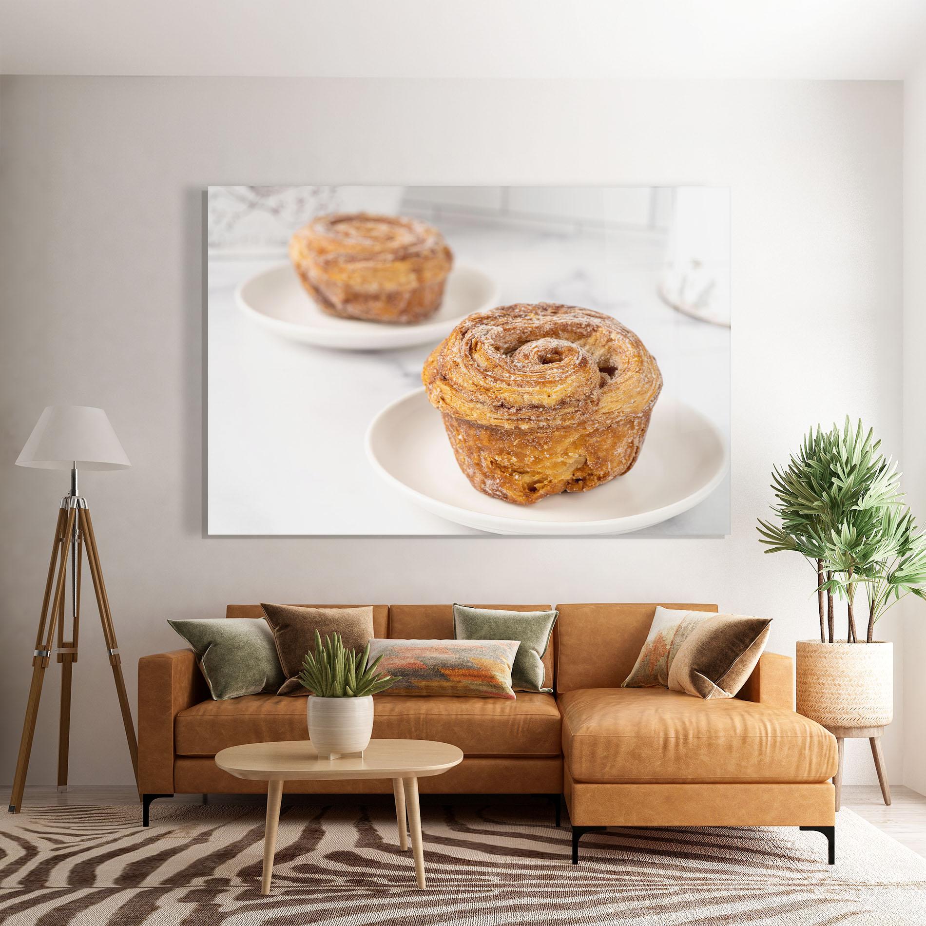Glasbild Cinnamon Roll mockup 7