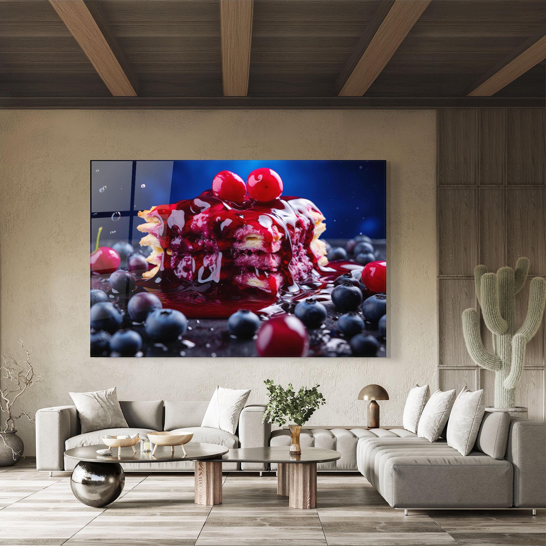 Glasbild Blueberry Syrup mockup 8