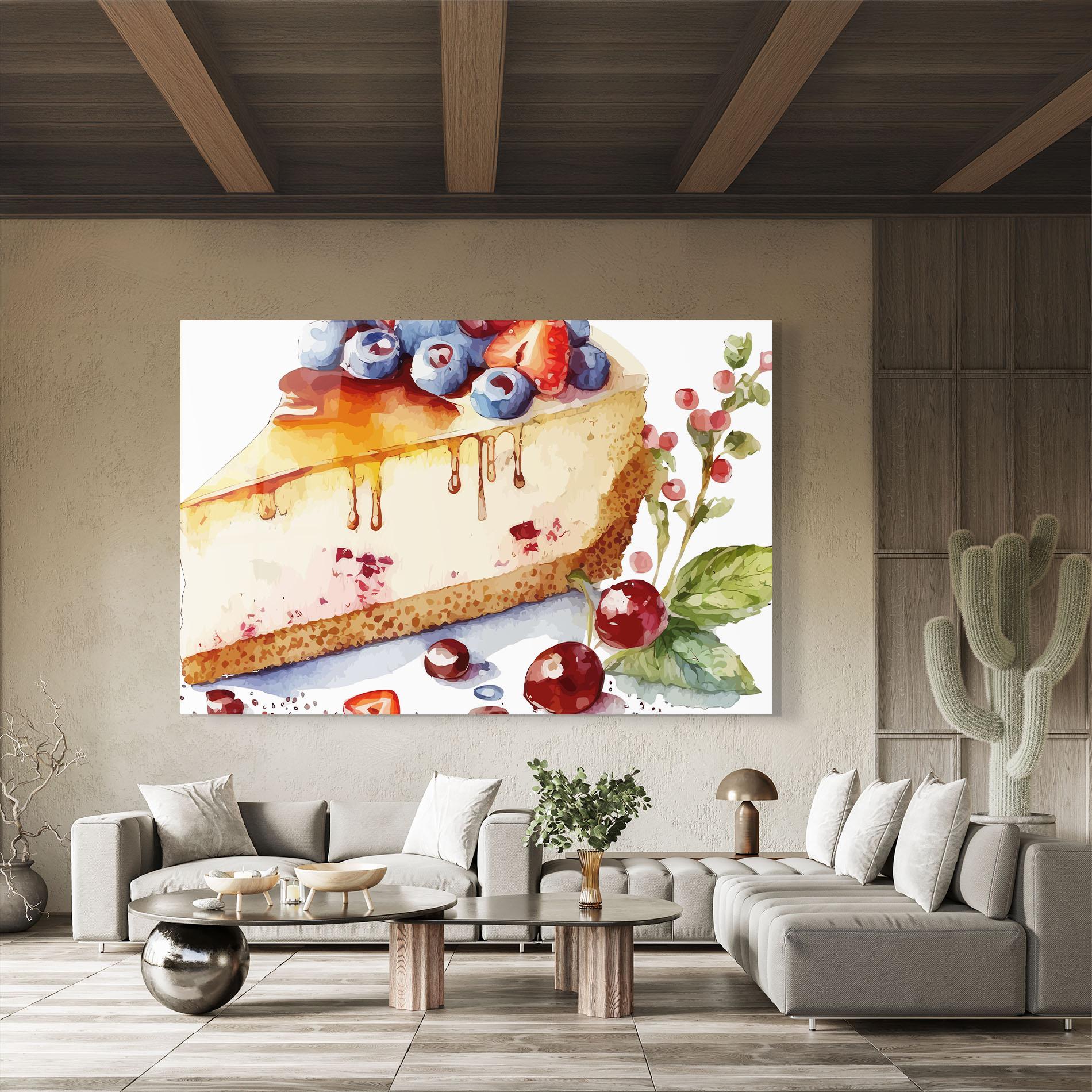 Glasbild Cheesecake mockup 8