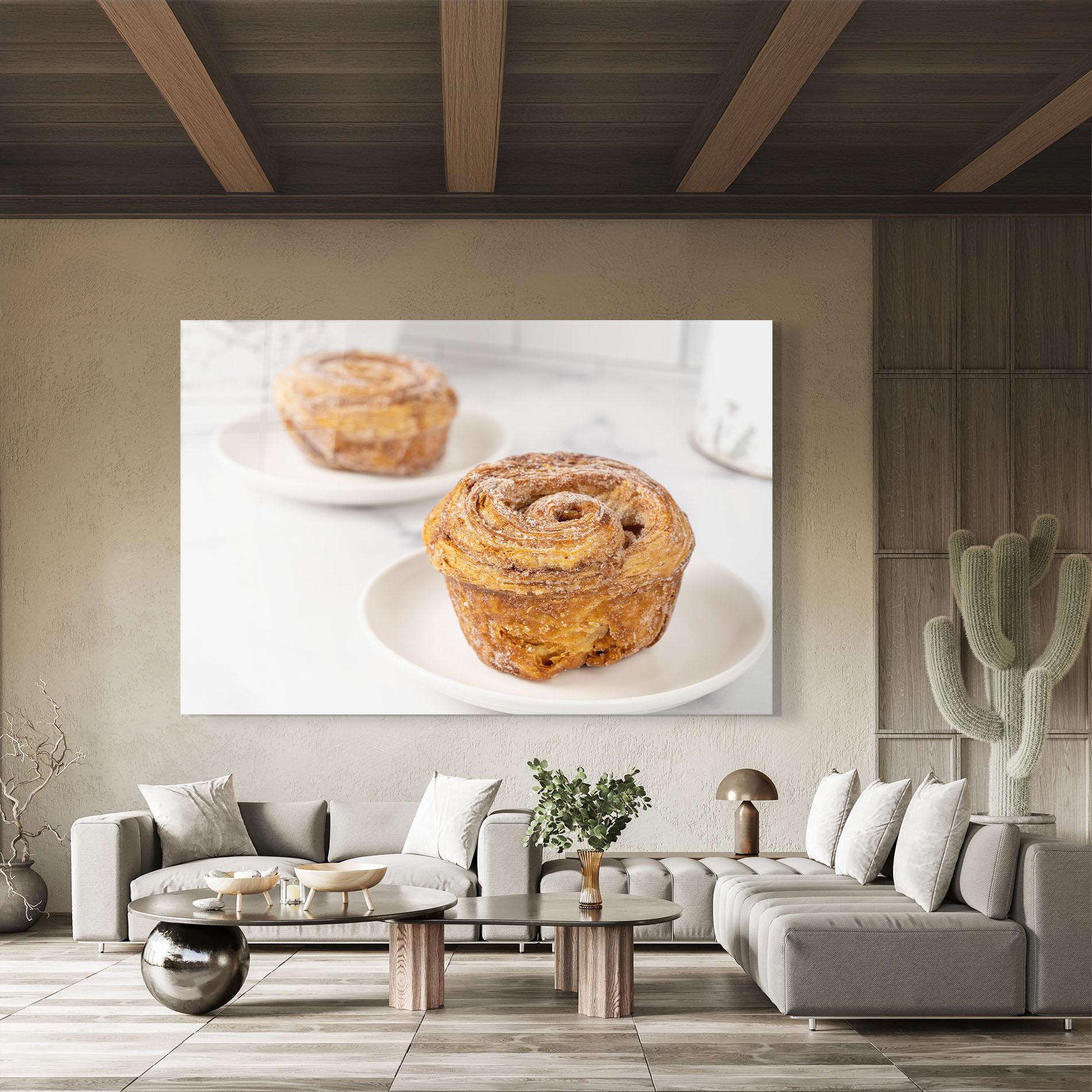 Glasbild Cinnamon Roll mockup 8