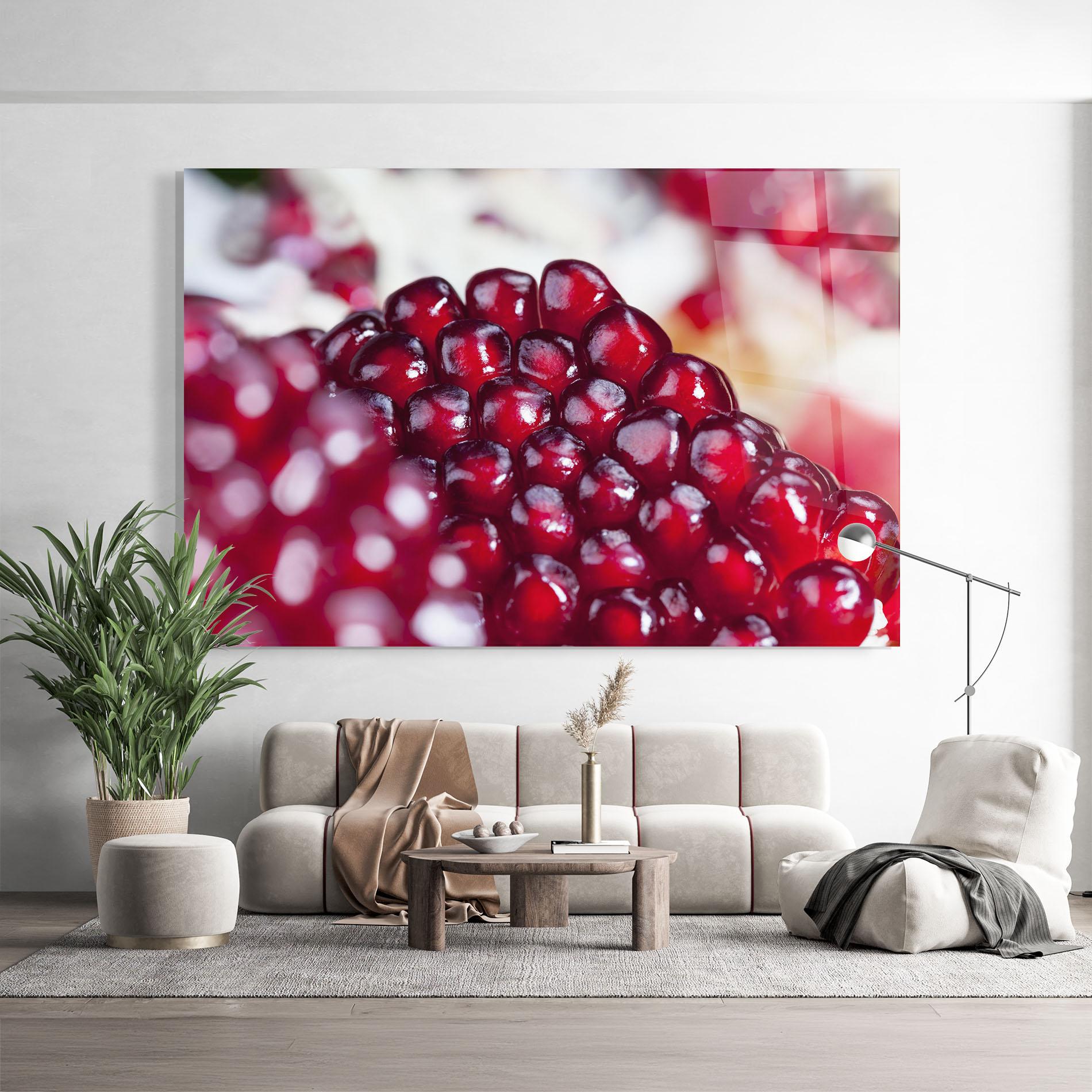 Glasbild Close Up Pomegranate mockup 9
