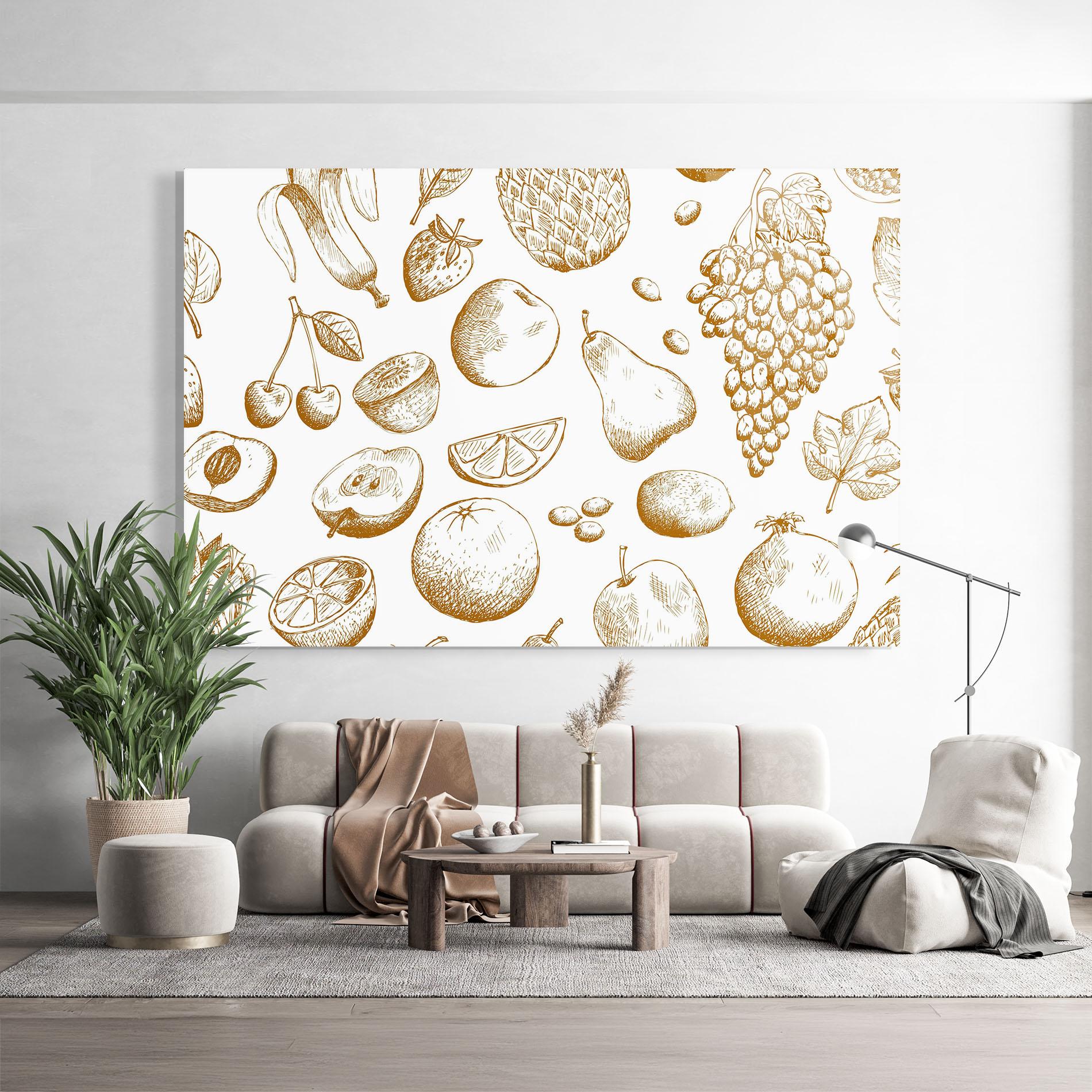 Glasbild Floating Fruits mockup 9