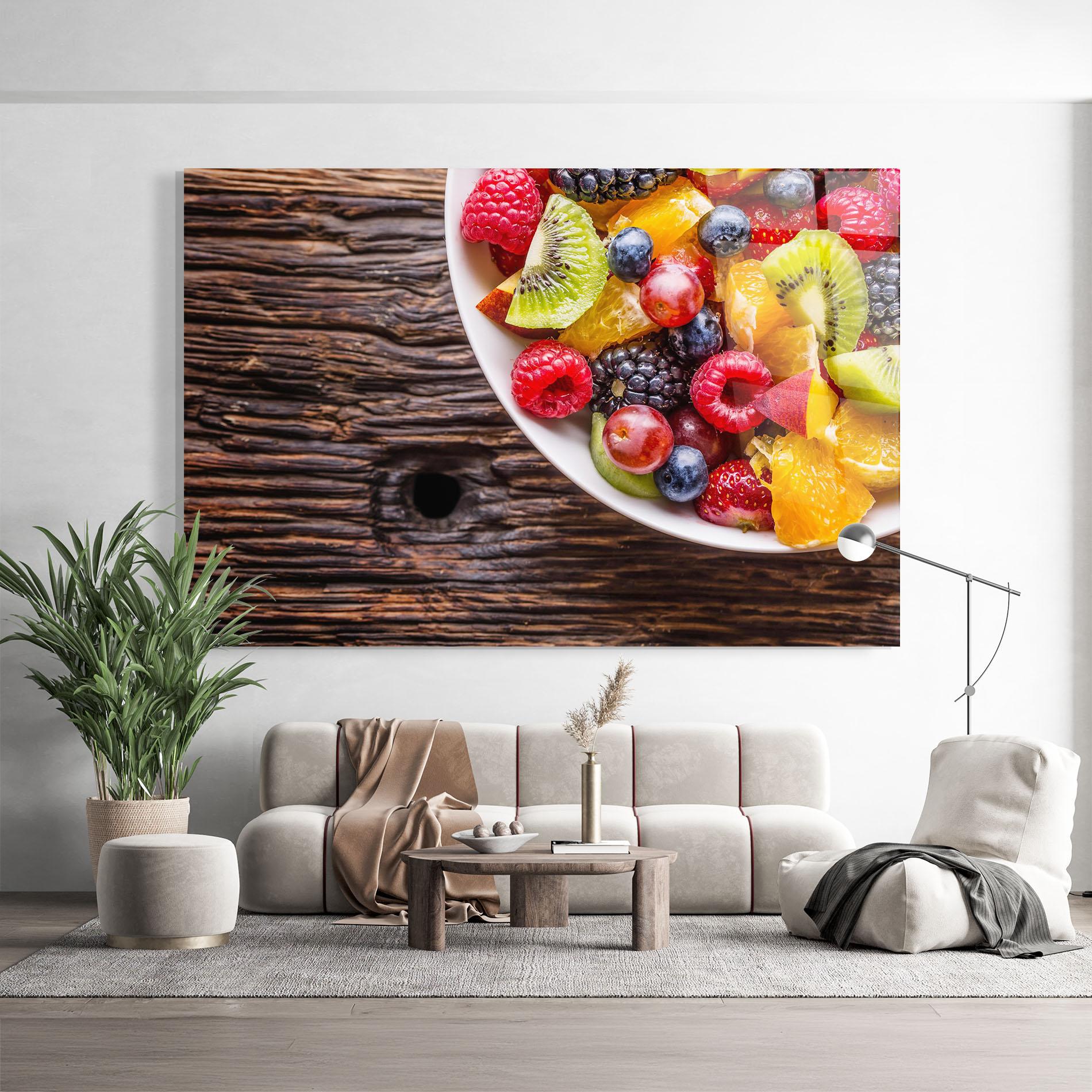 Glasbild Fresh Fruit Salad mockup 9