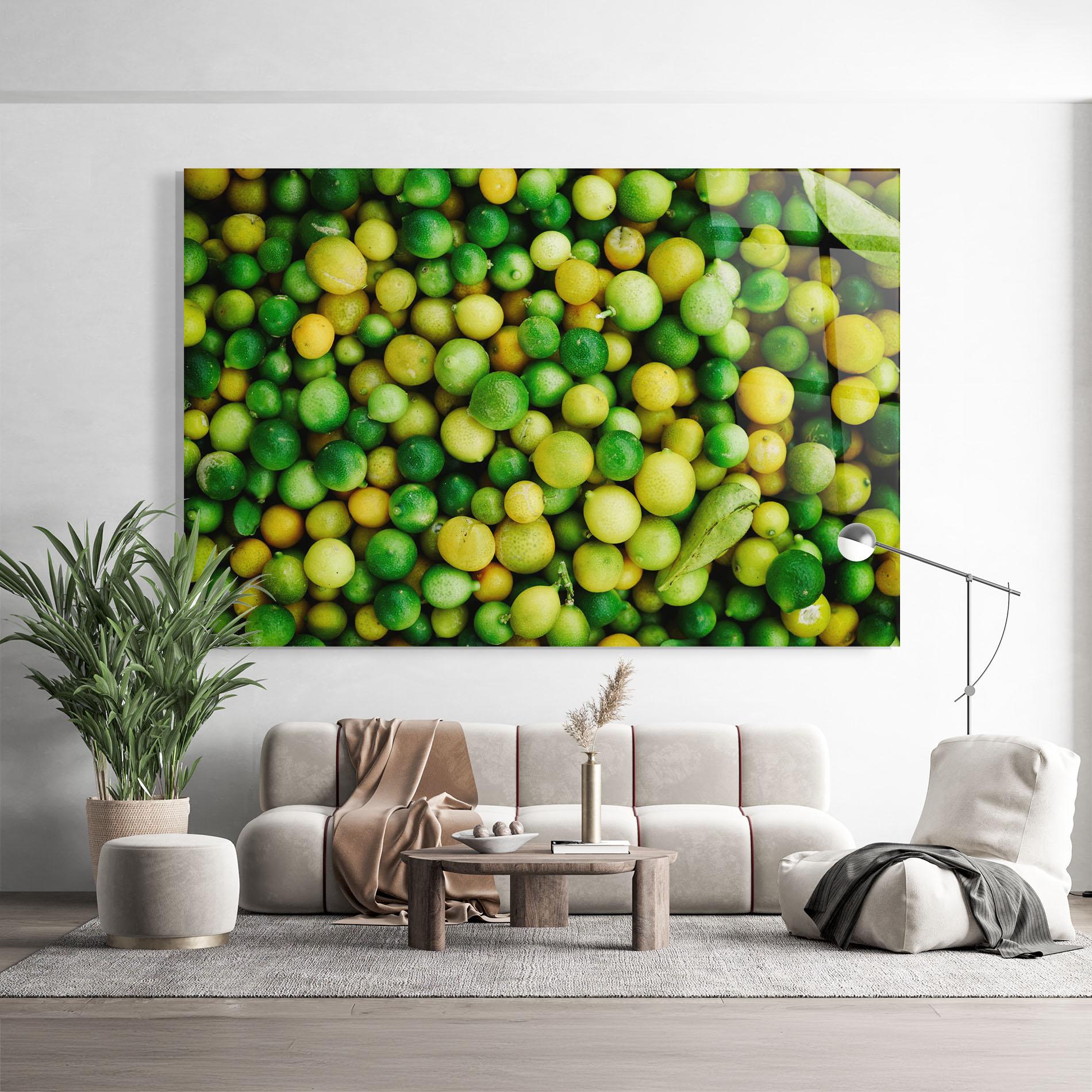 Glasbild Green Lime mockup 9