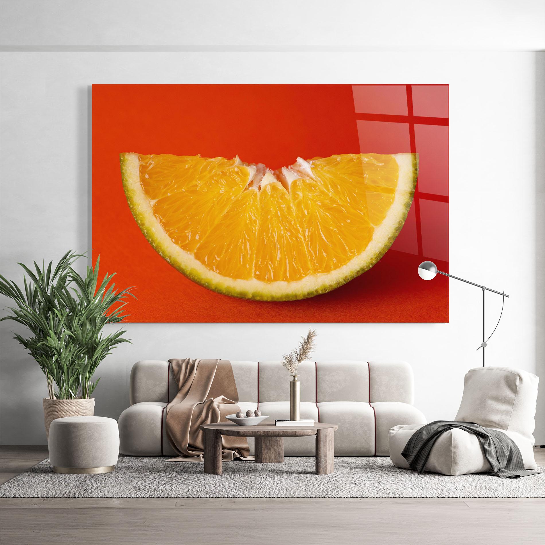 Glasbild Green Orange mockup 9