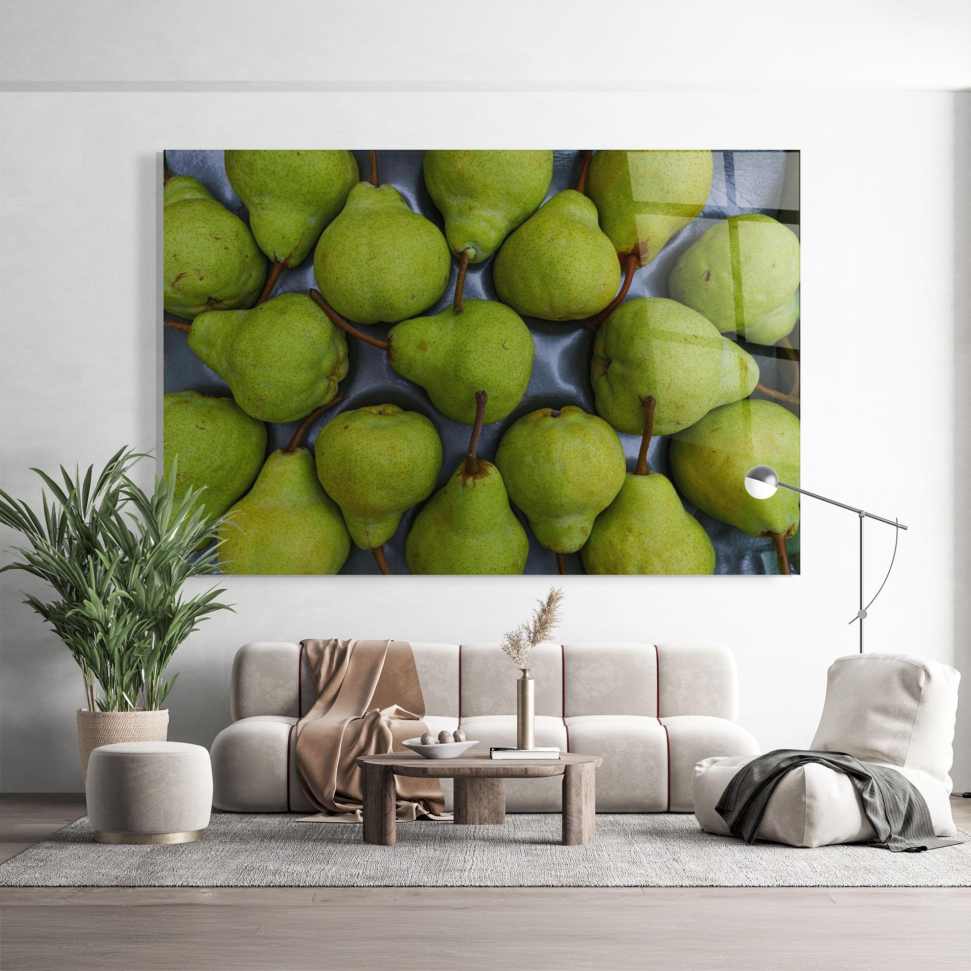 Glasbild Green Pear mockup 9