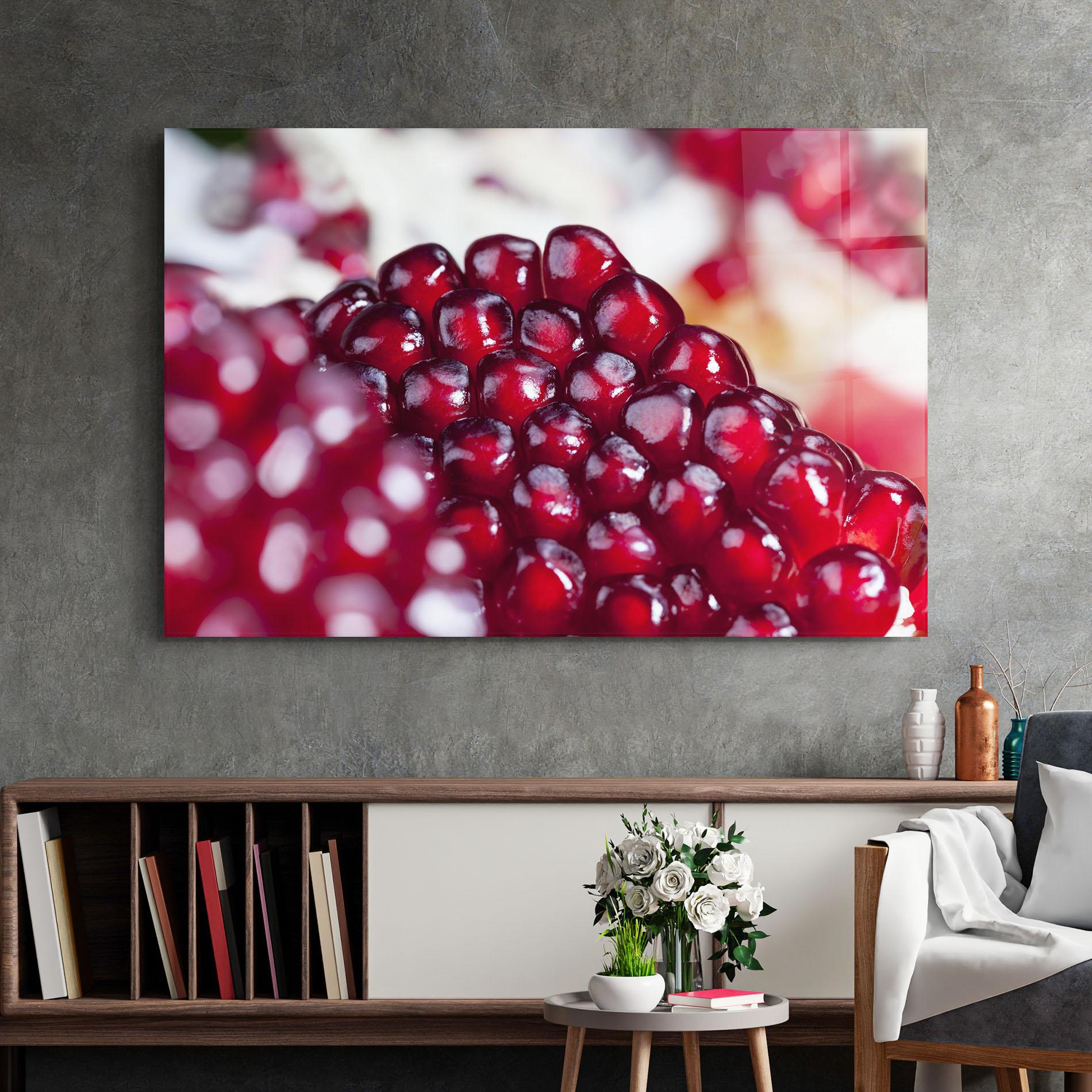 Glasbild Close Up Pomegranate mockup 2