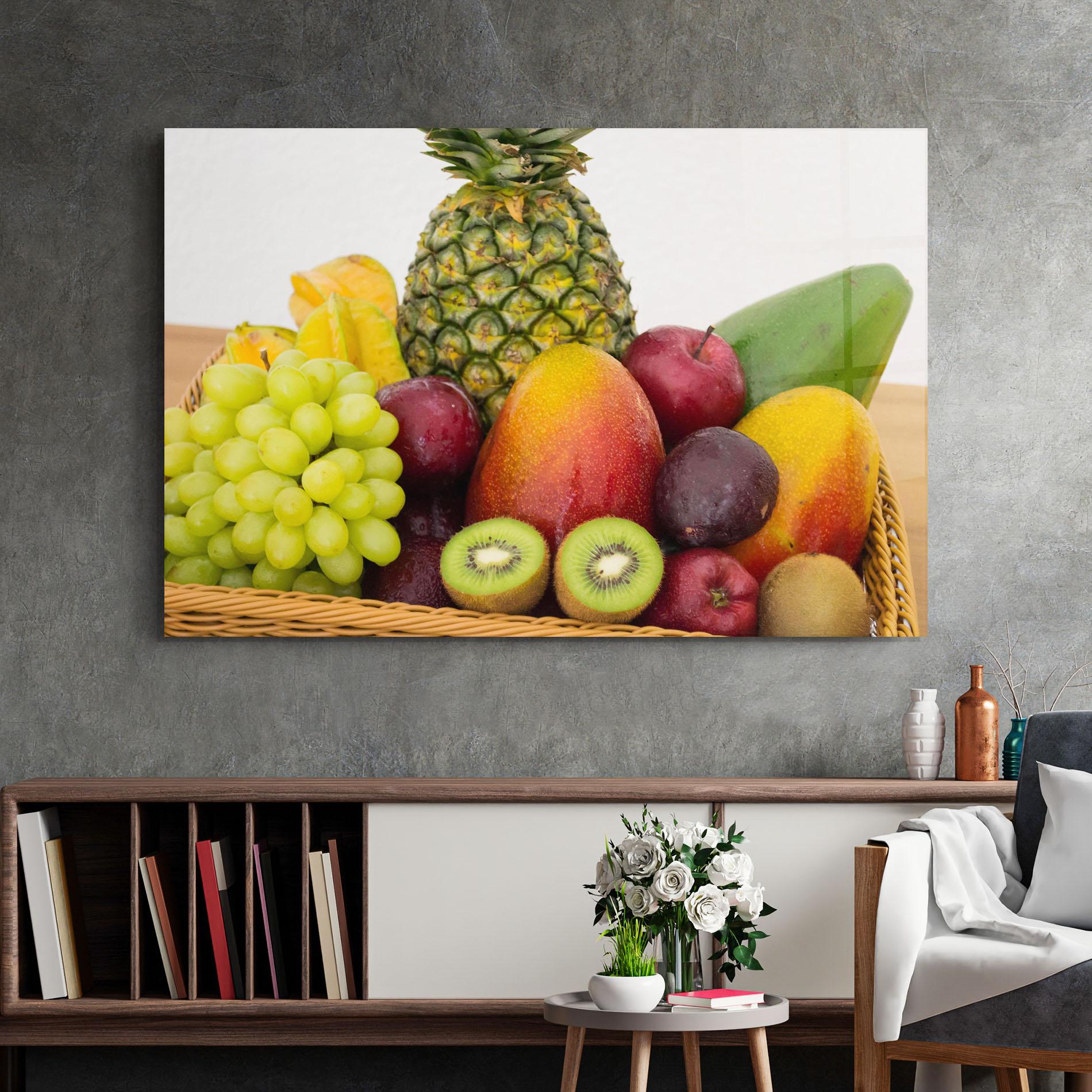 Glasbild Fruit Basket mockup 2