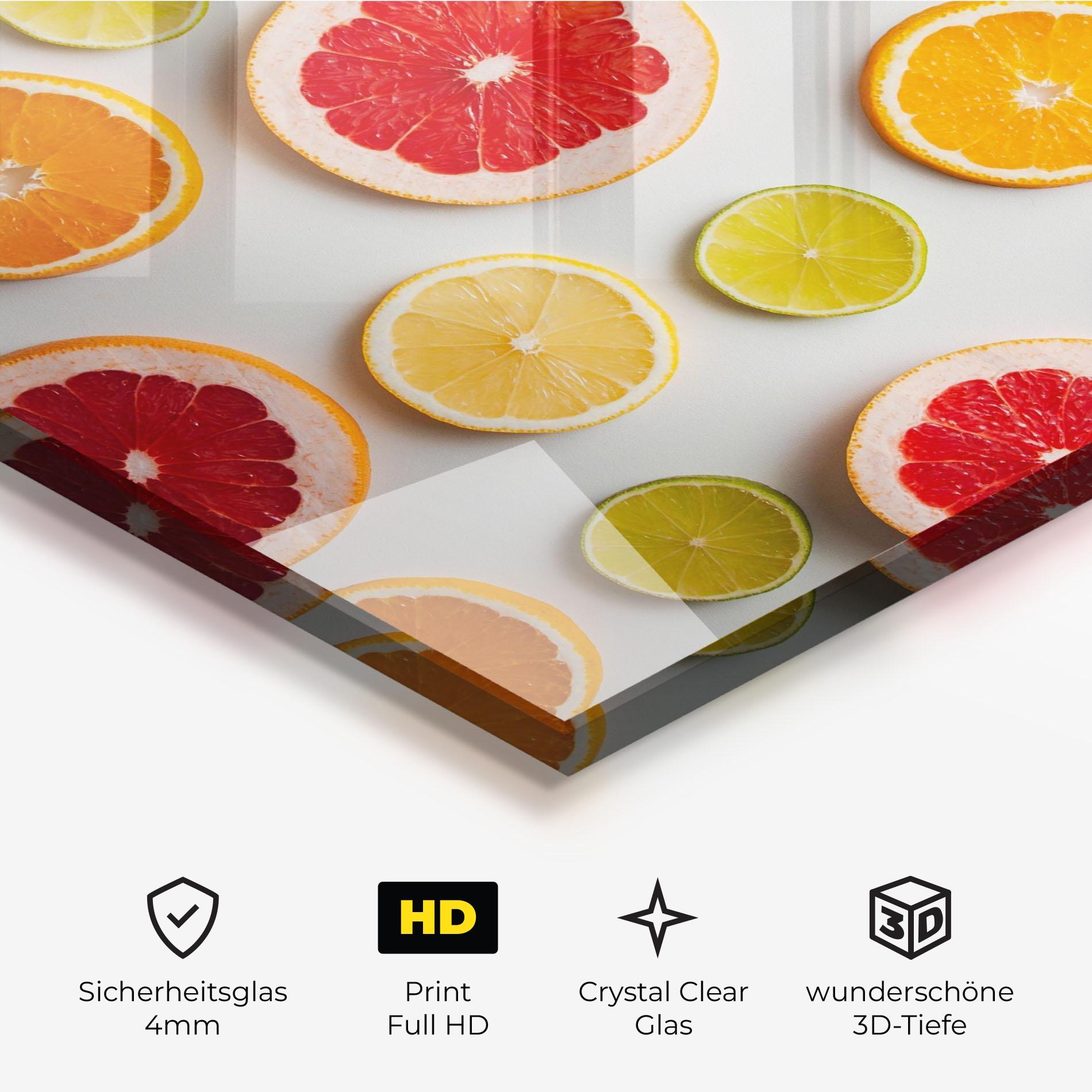 Glasbild Grapefruit Mix mockup 3