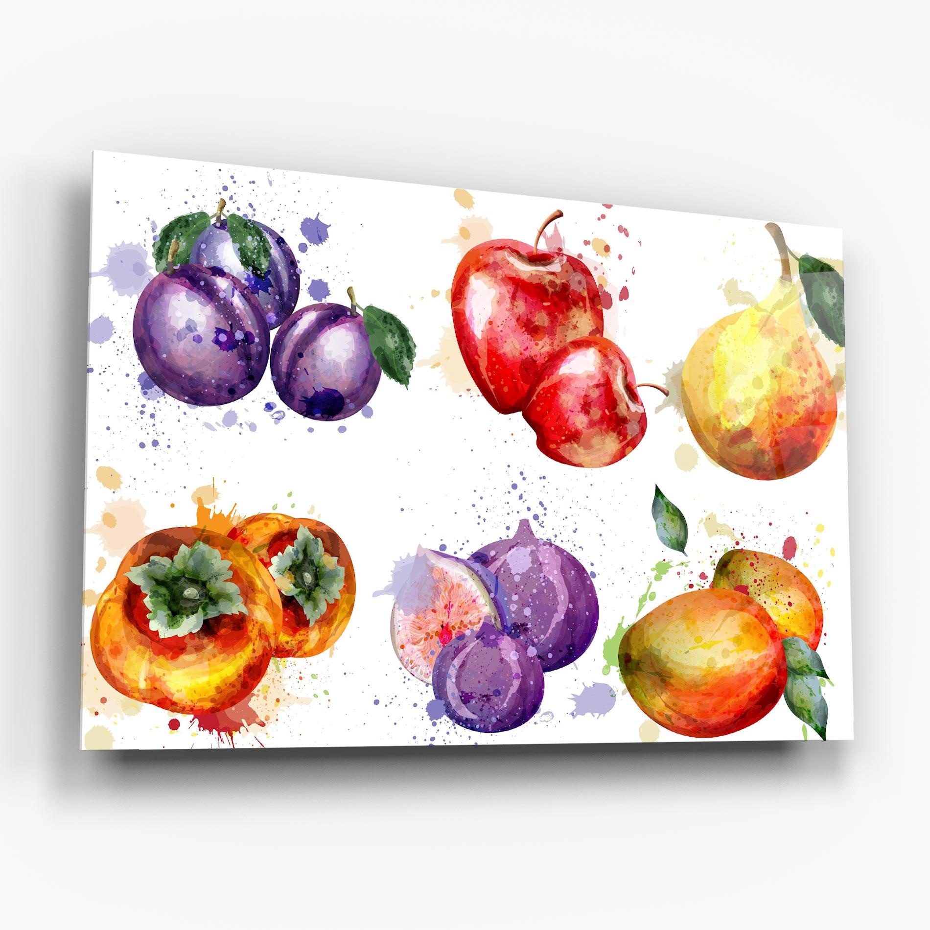 Glasbild Fruits Art mockup 6