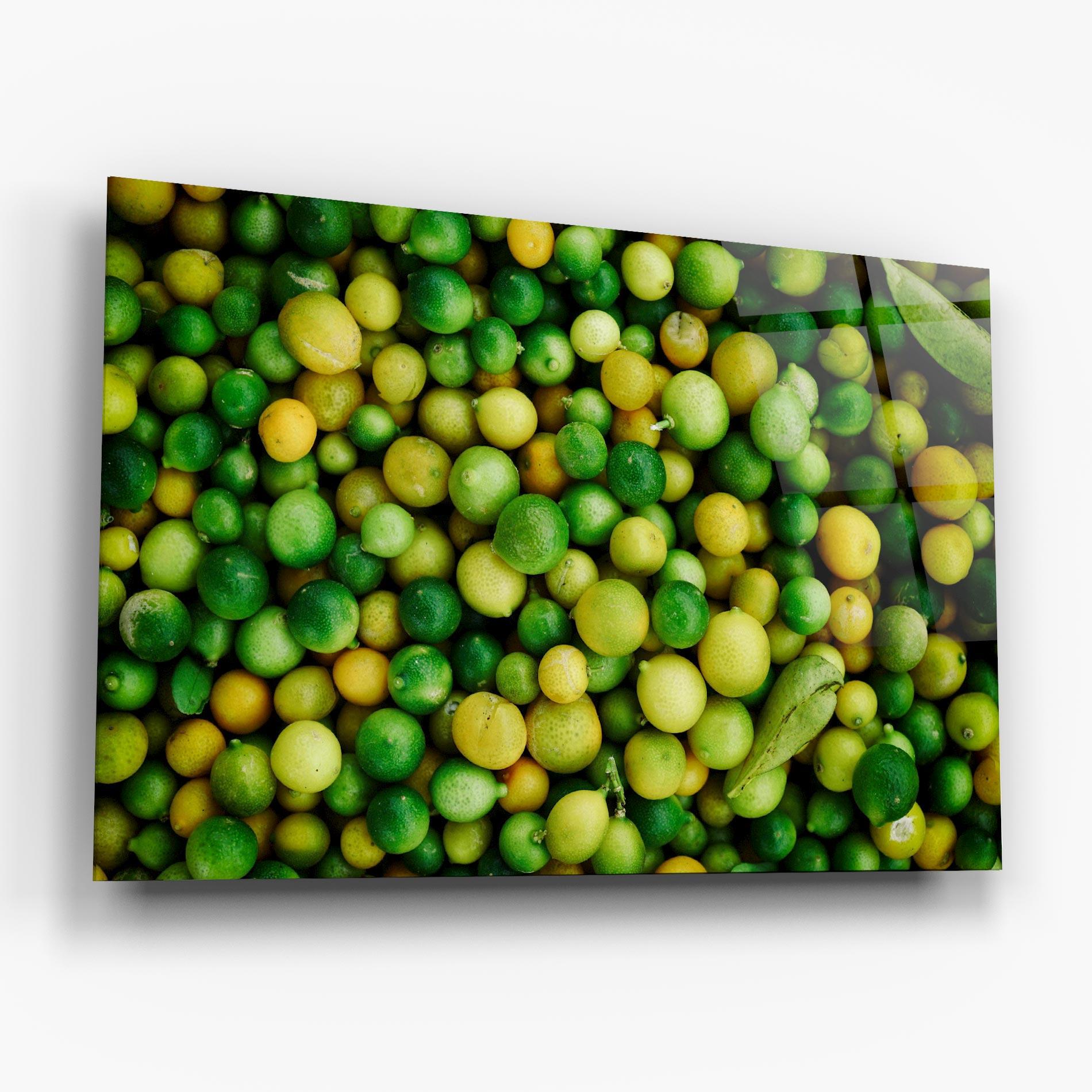 Glasbild Green Lime mockup 6