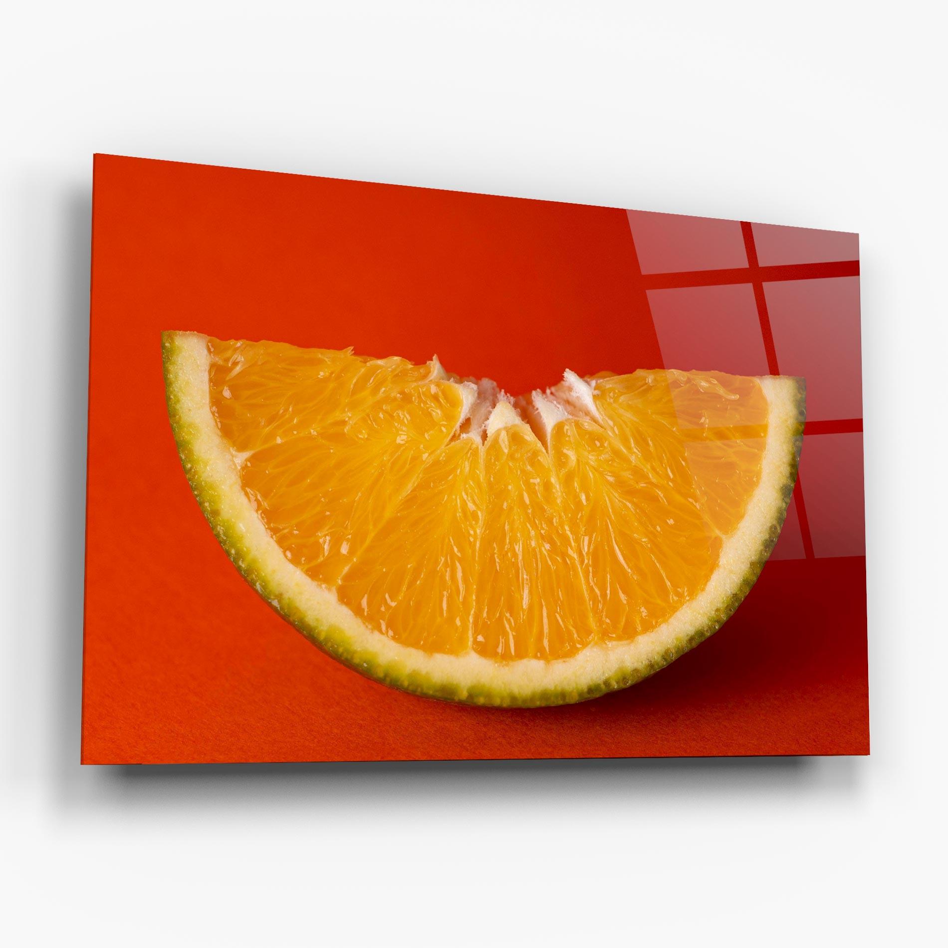 Glasbild Green Orange mockup 6