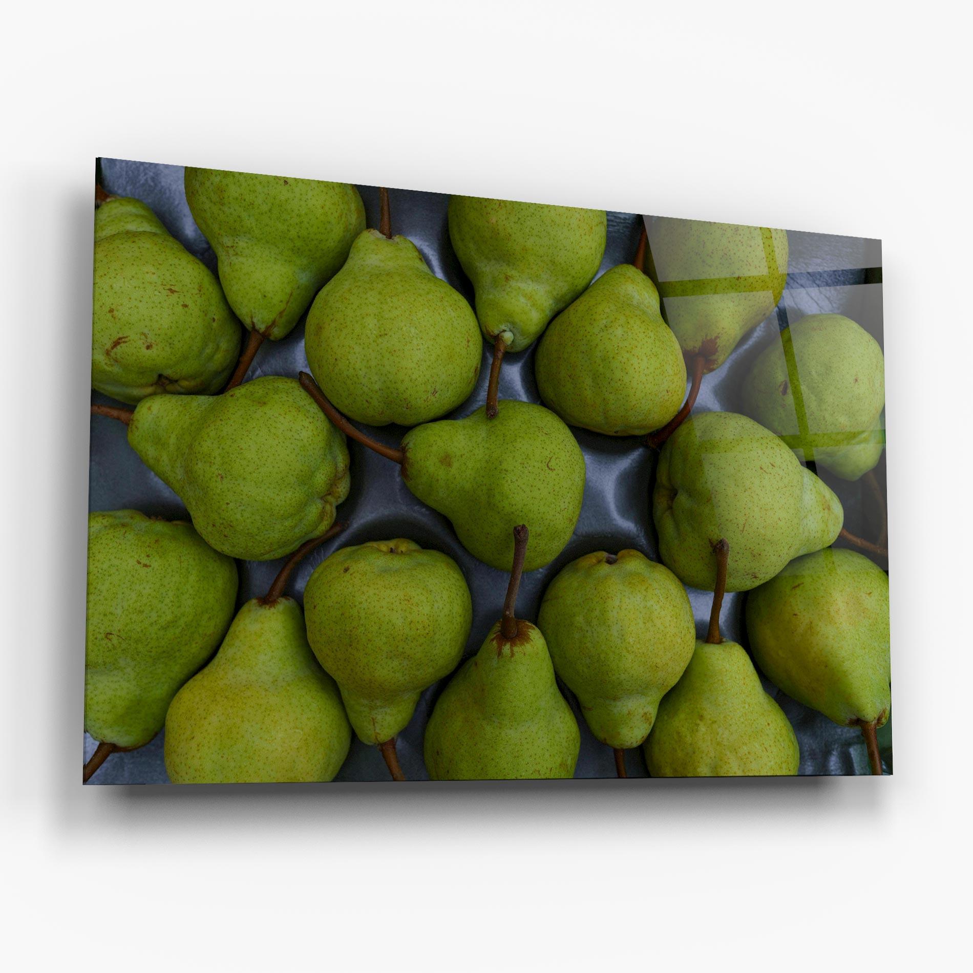 Glasbild Green Pear mockup 6
