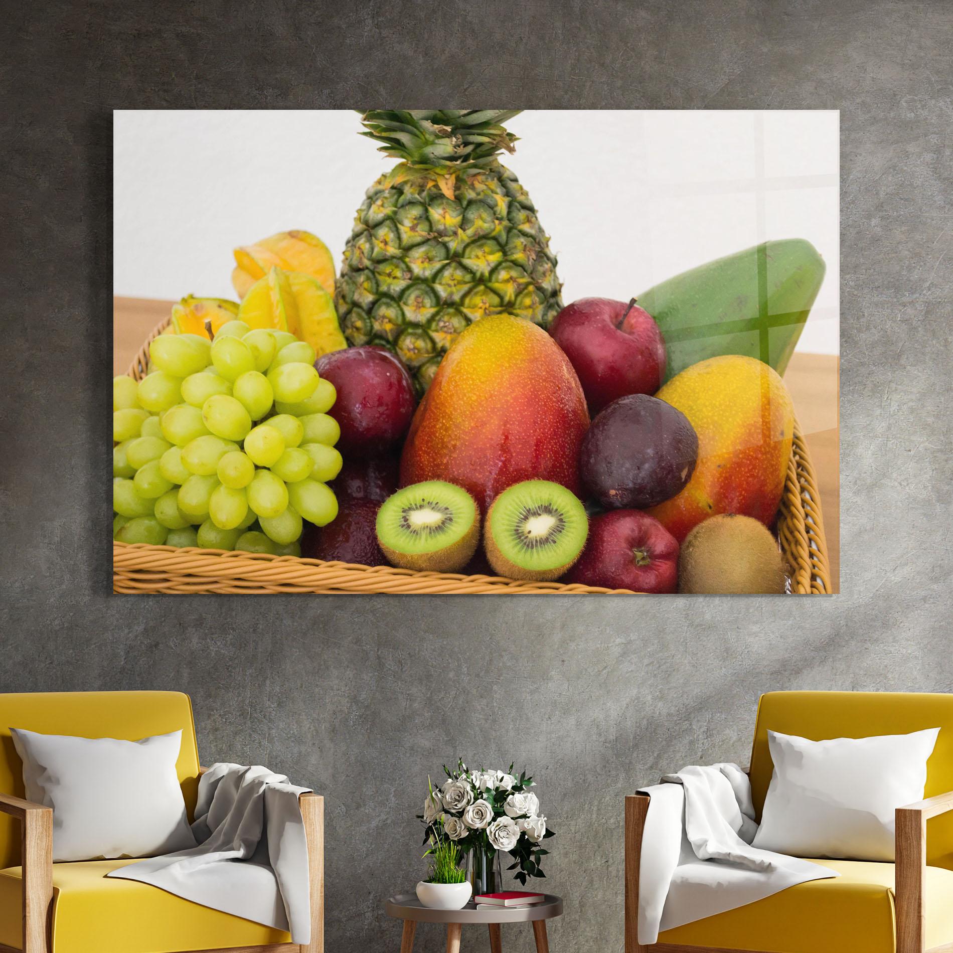 Glasbild Fruit Basket mockup 4